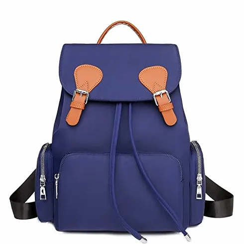 Plecak Pakiet kobiet plecak moda moda bagpak na ramię Back Bag Bag plecaki dla dziewcząt księgarń plecak plecak (Color : Blue with orange)