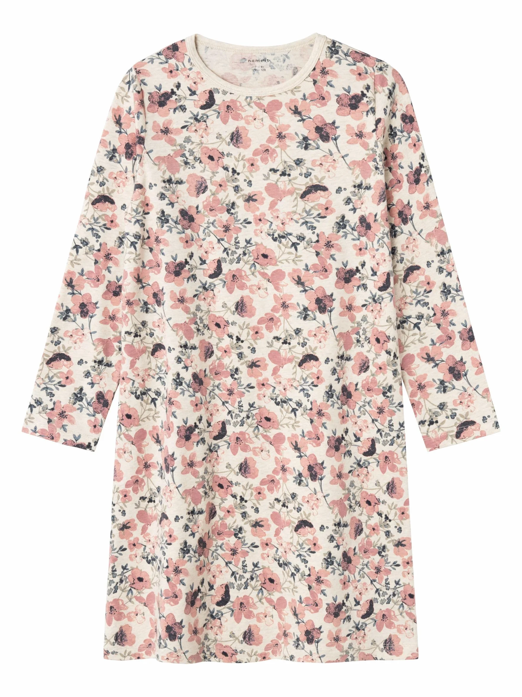 NAME IT Koszula nocna Dziewczynki Nkfnightgown Ls Nostalgia Flower Noos