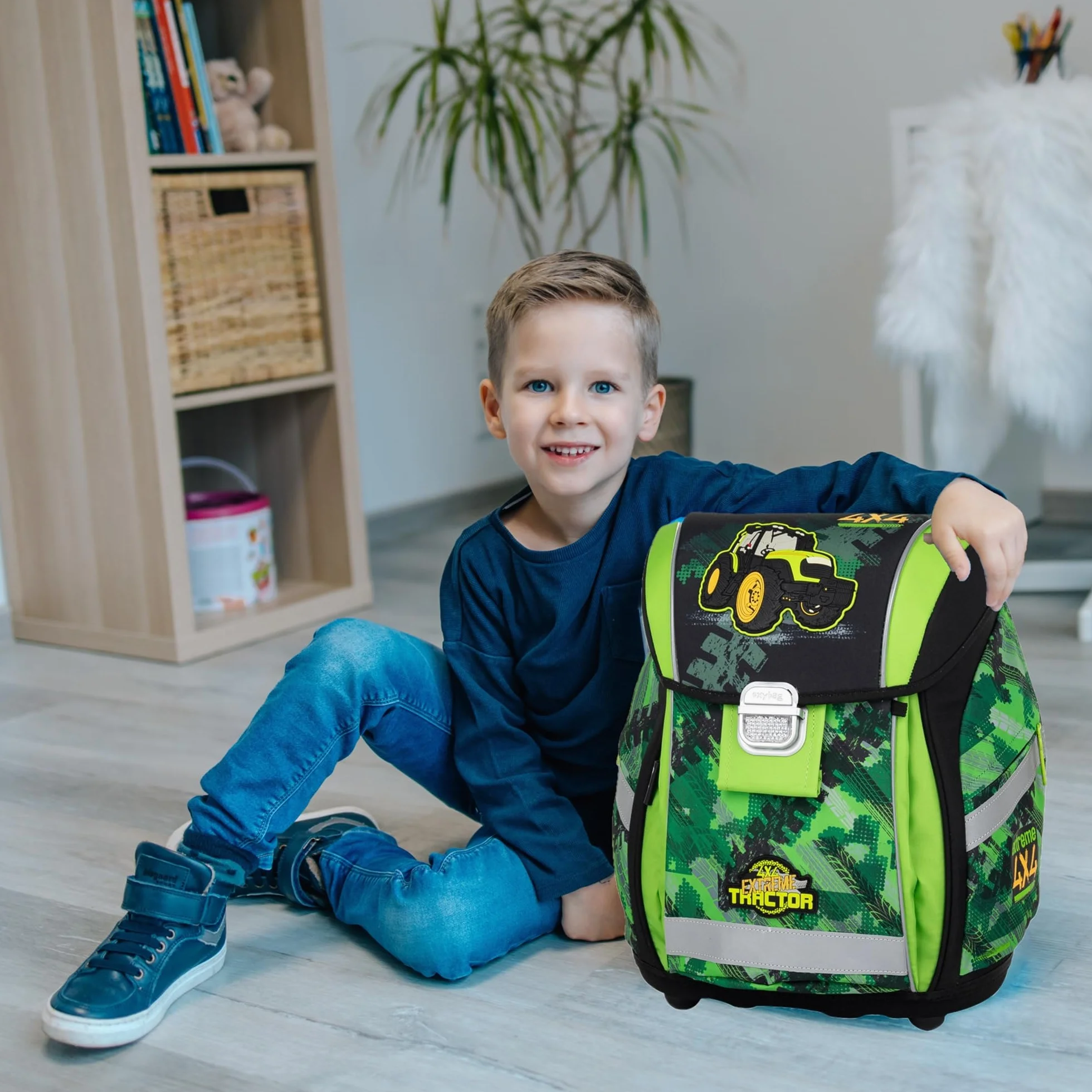 Familando Traktor tornister szkolny 1. klasa · ergonomiczny tornister dla chłopców i dziewczynek · tornister szkolny w zestawie