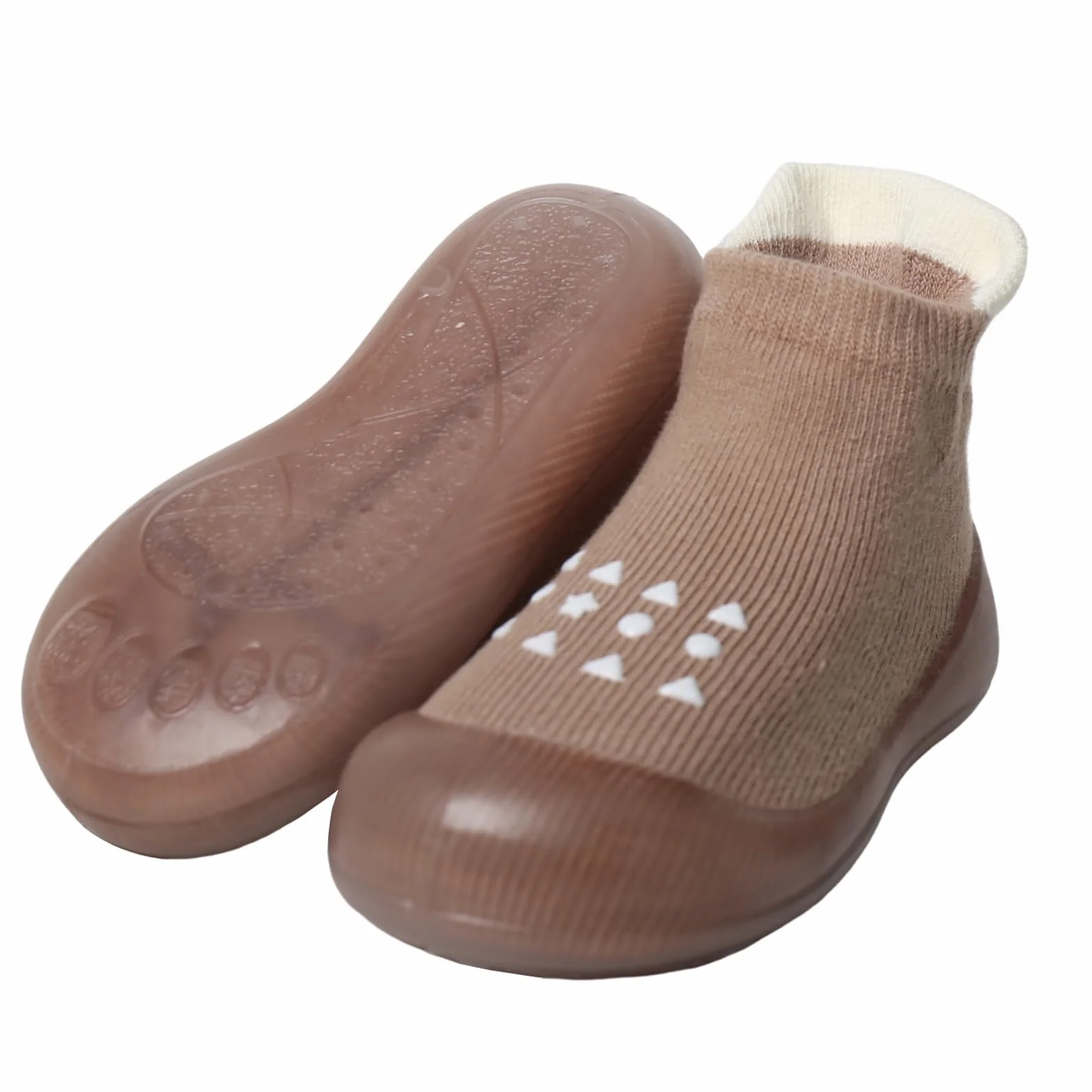 EDOTON Skarpety dla niemowląt, buty do pierwszego chodzenia, antypoślizgowa gumowa podeszwa, trampki, buty outdoorowe dla małych dzieci, chłopców, dziewcząt
