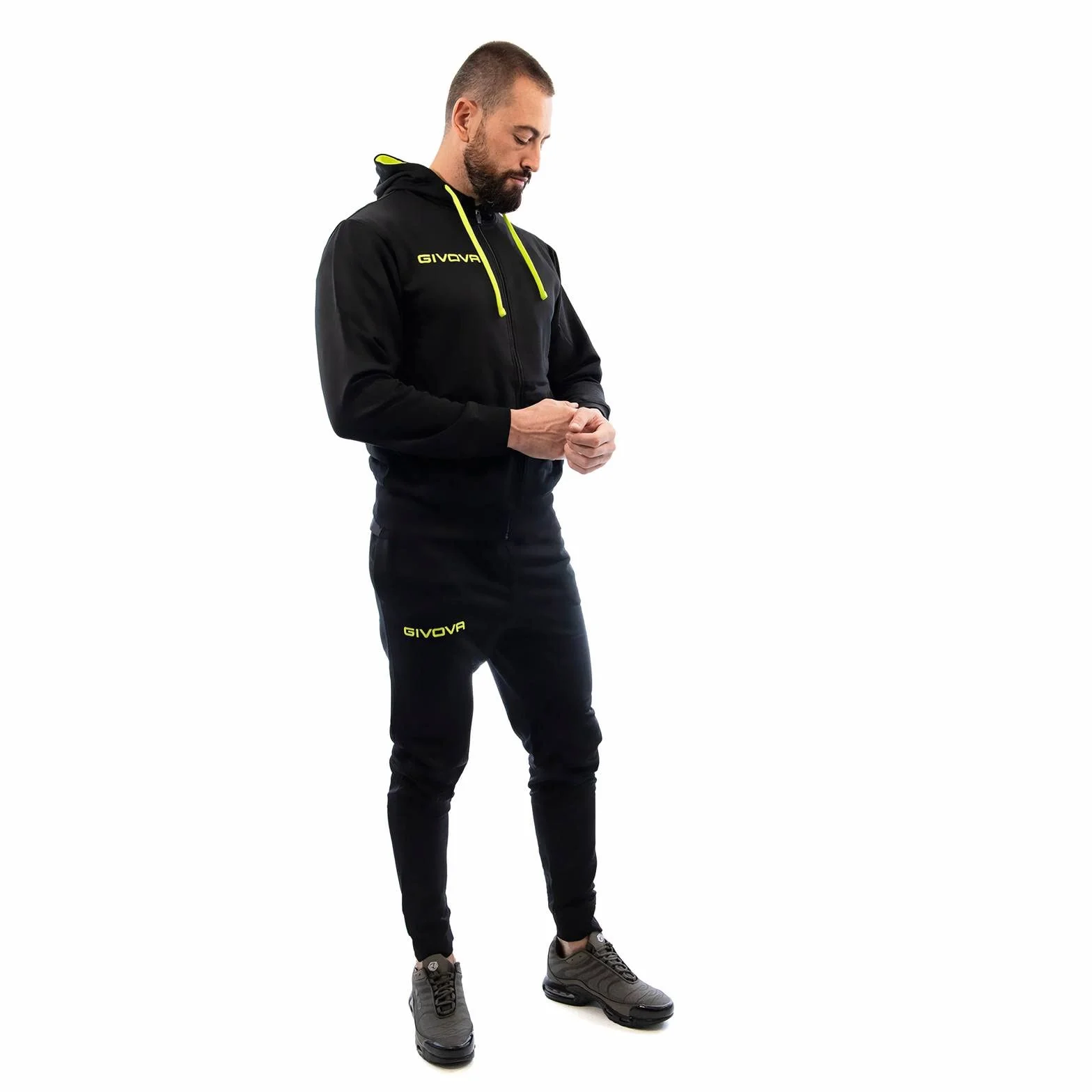 GIVOVA TUTA KING 4 SEASONS CZARNY/Żółty FLUO