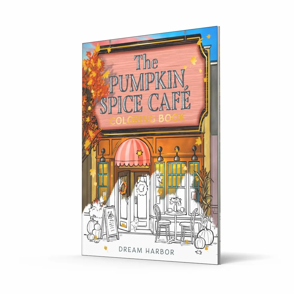 The Pumpkin Spice Café Coloring Book: The official Pumpkin Spice Café coloring book for adults and teens featuring cozy hygge scenes for relaxation and fun in fall 2025