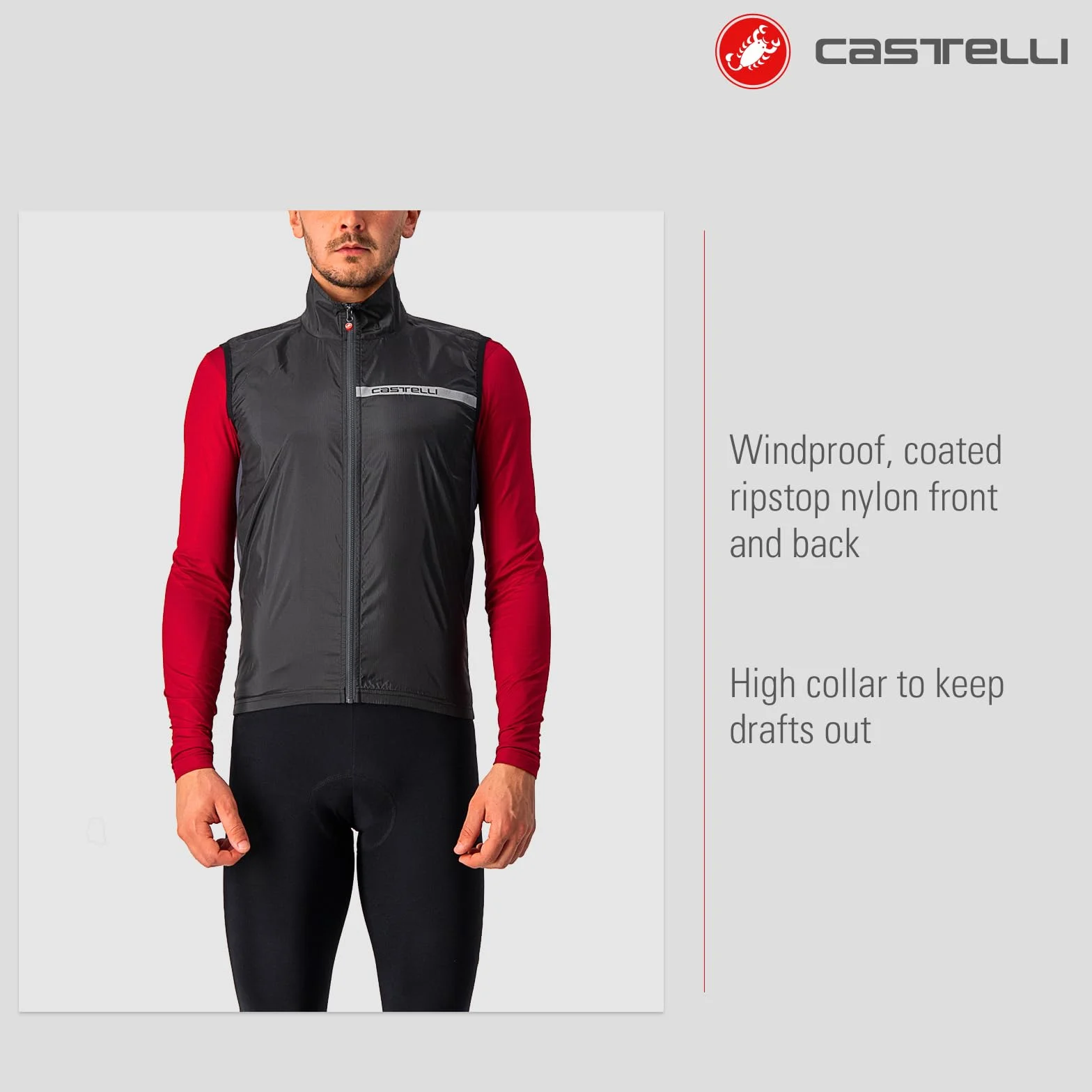 CASTELLI Kamizelka sportowa Mężczyźni Kamizelka Squadra St (1 w zestawie)