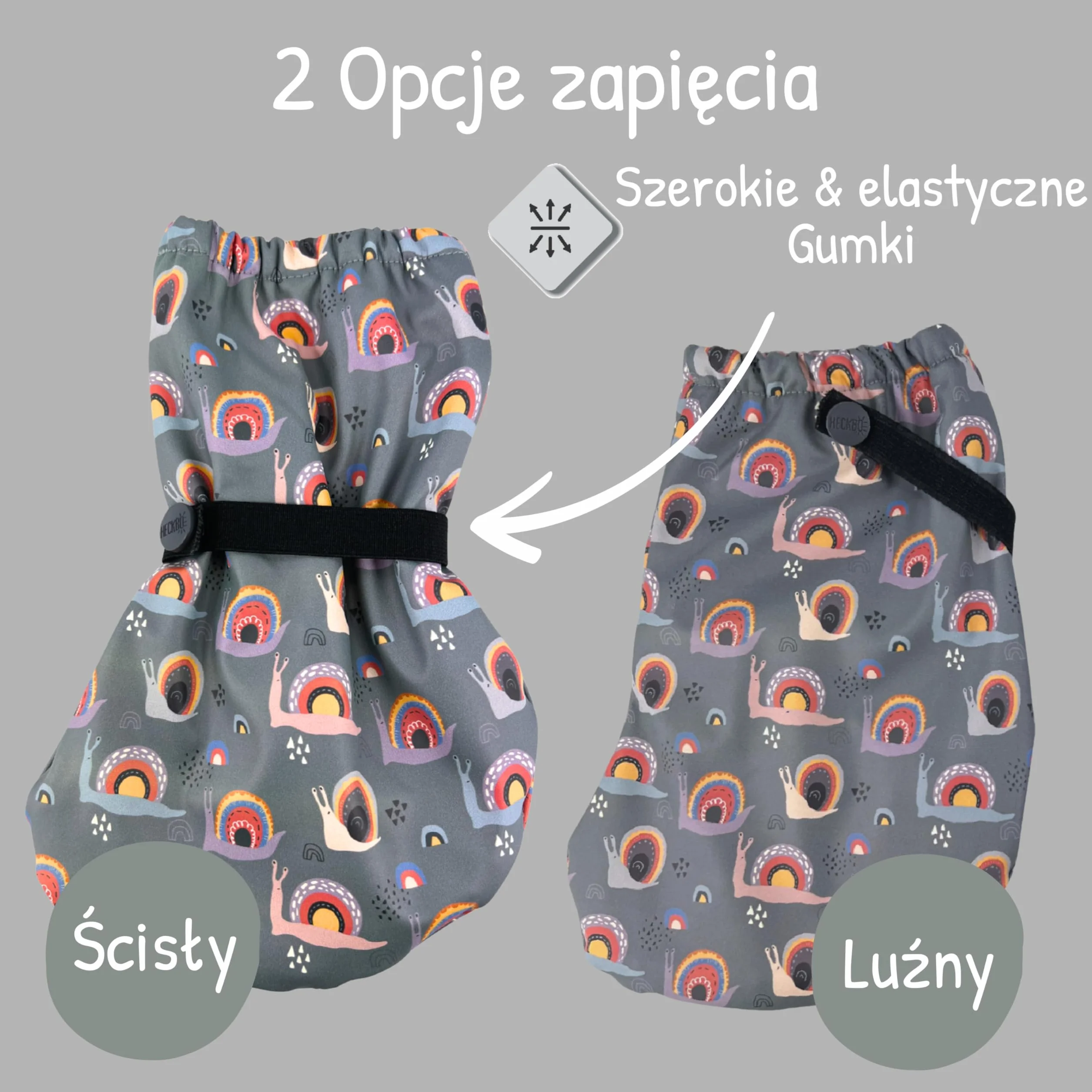 Buty przeciwdeszczowe HECKBO dla niemowląt od 3 do 24 miesięcy - wodoodporne z polarową podszewką - różne motywy - buty outdoorowe dla niemowląt i małych dzieci