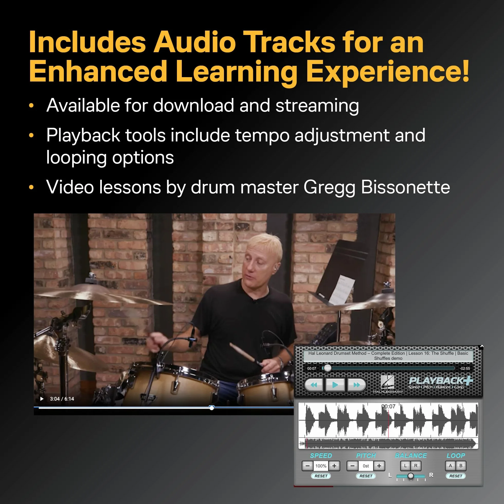 Hal Leonard Drumset Method - Complete Edition (Book/Online Audio): Books 1 & 2 with Video and Audio