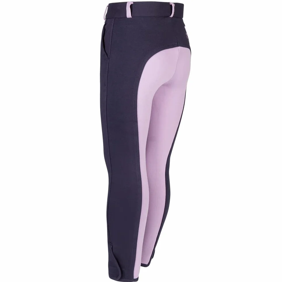 PFIFF Bryczesy dziecięce Elisa, wkładka z materiału, modny dwukolorowy wygląd, super miękkie, 134, Blau (Blue/Purple)