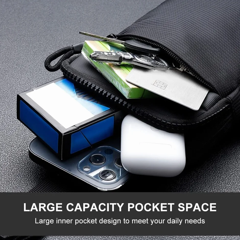 DONGKER Sling Chest Crossbody Bag, wodoszczelna torba na ramię, crossbody, plecak dla mężczyzn i kobiet, do uprawiania sportów na świeżym powietrzu