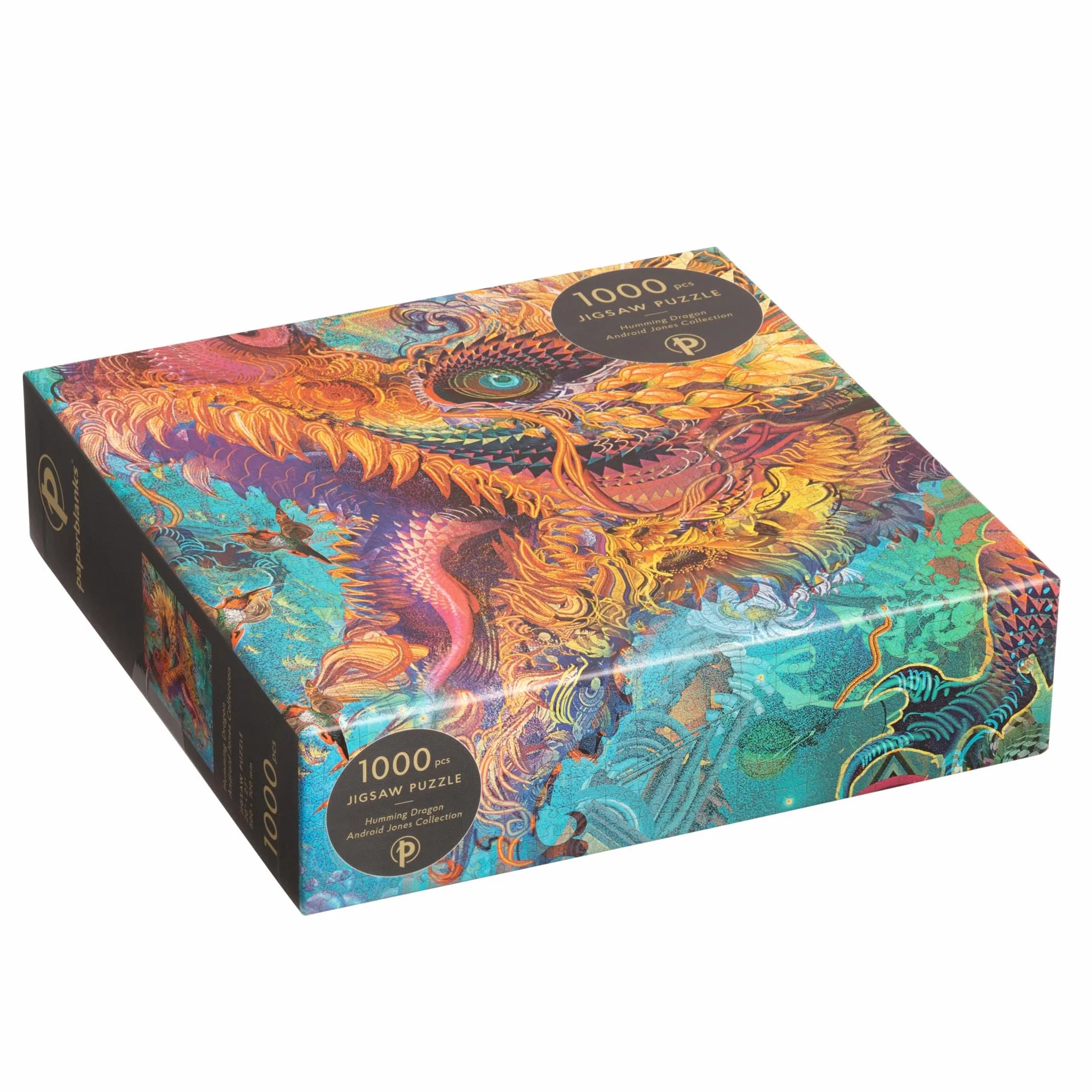 Puzzle Paperblanks Dragon Bourdonnant 1 000 pièces: 1000 pieces. Finished puzzle 500x700mm, Boxed 195x195x50mm.