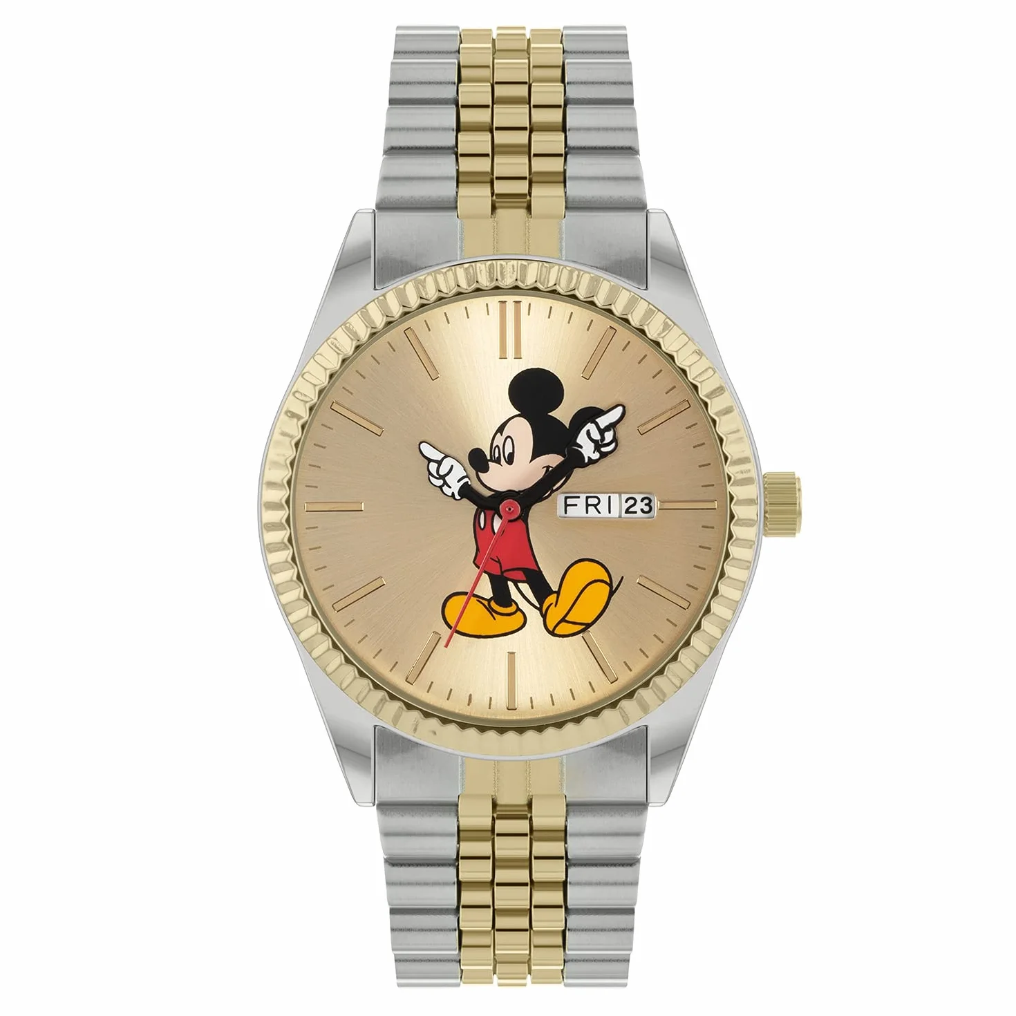 Disney Mickey Mouse Kids dwukolorowy zegarek bransoletka MK8185
