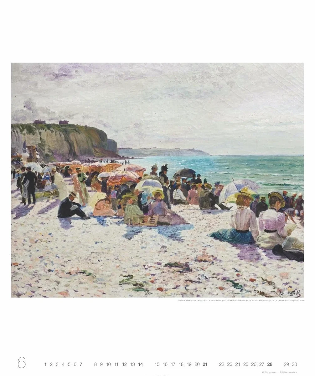 Die schönsten Meereslandschaften Kalender 2026: Der Sehnsuchtsort Meer dargestellt in großartigen Kunstwerken. Jahres-Wandkalender 2026 im Format 46 x 55 cm.