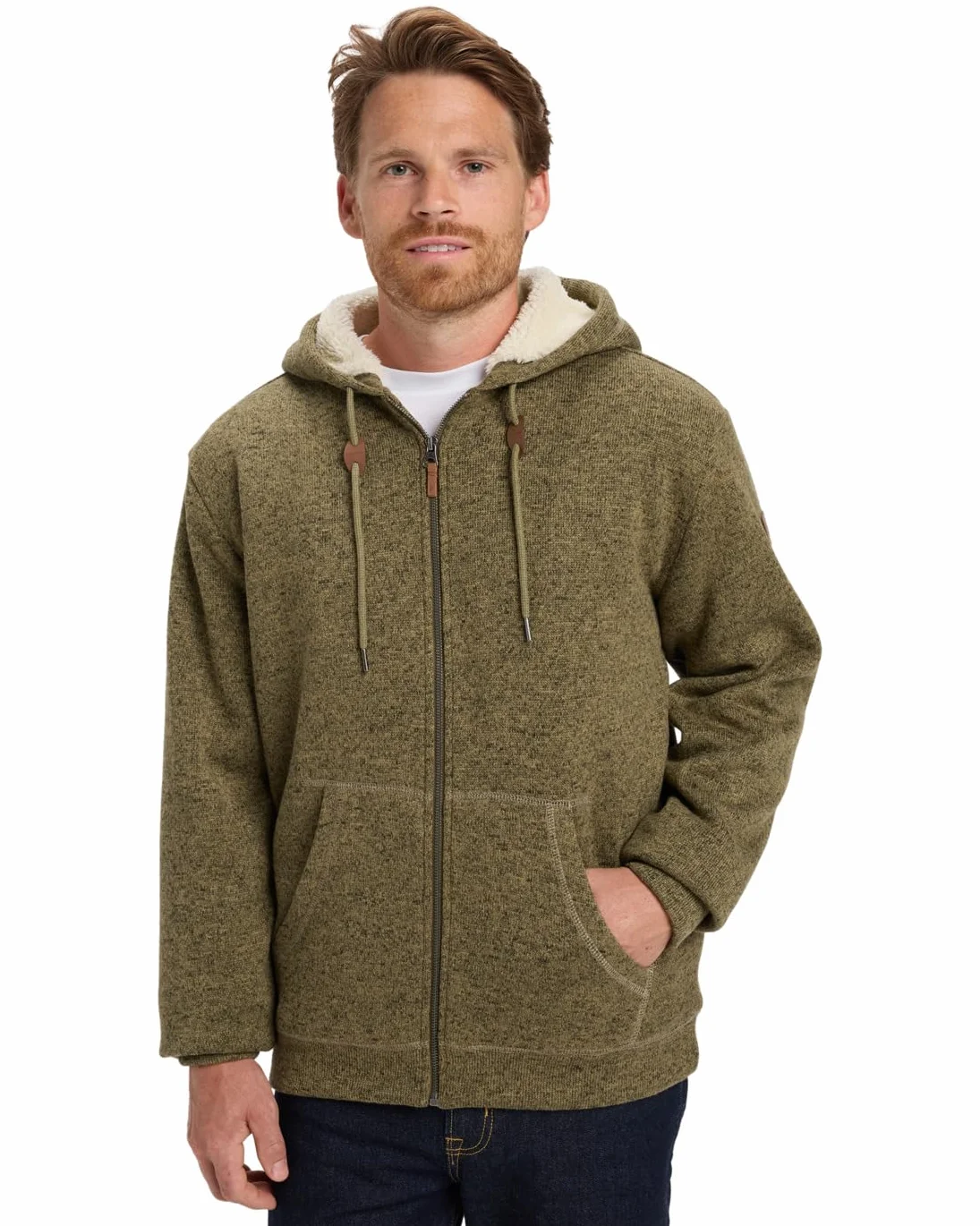 Quiksilver Keller Sherpa Sweter polarowy Beżowy XL