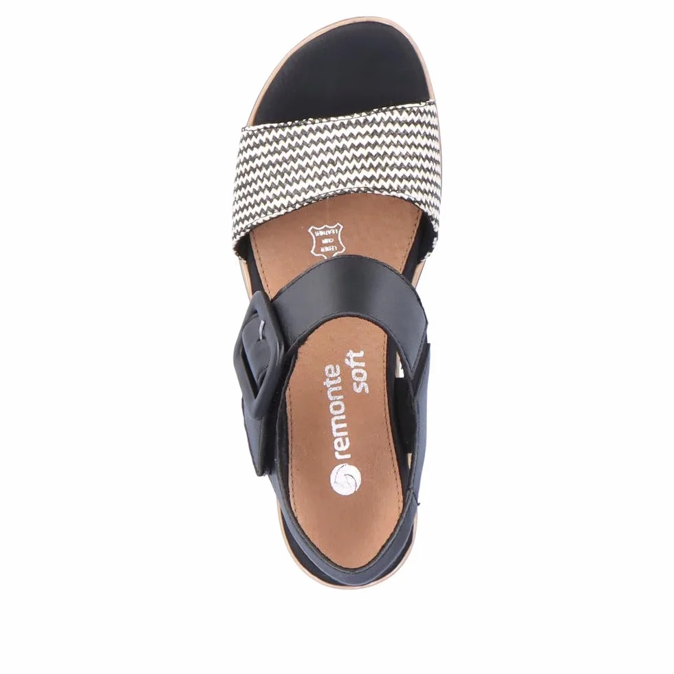 Remonte D6453 - Sandały klinowe. Kobiety
