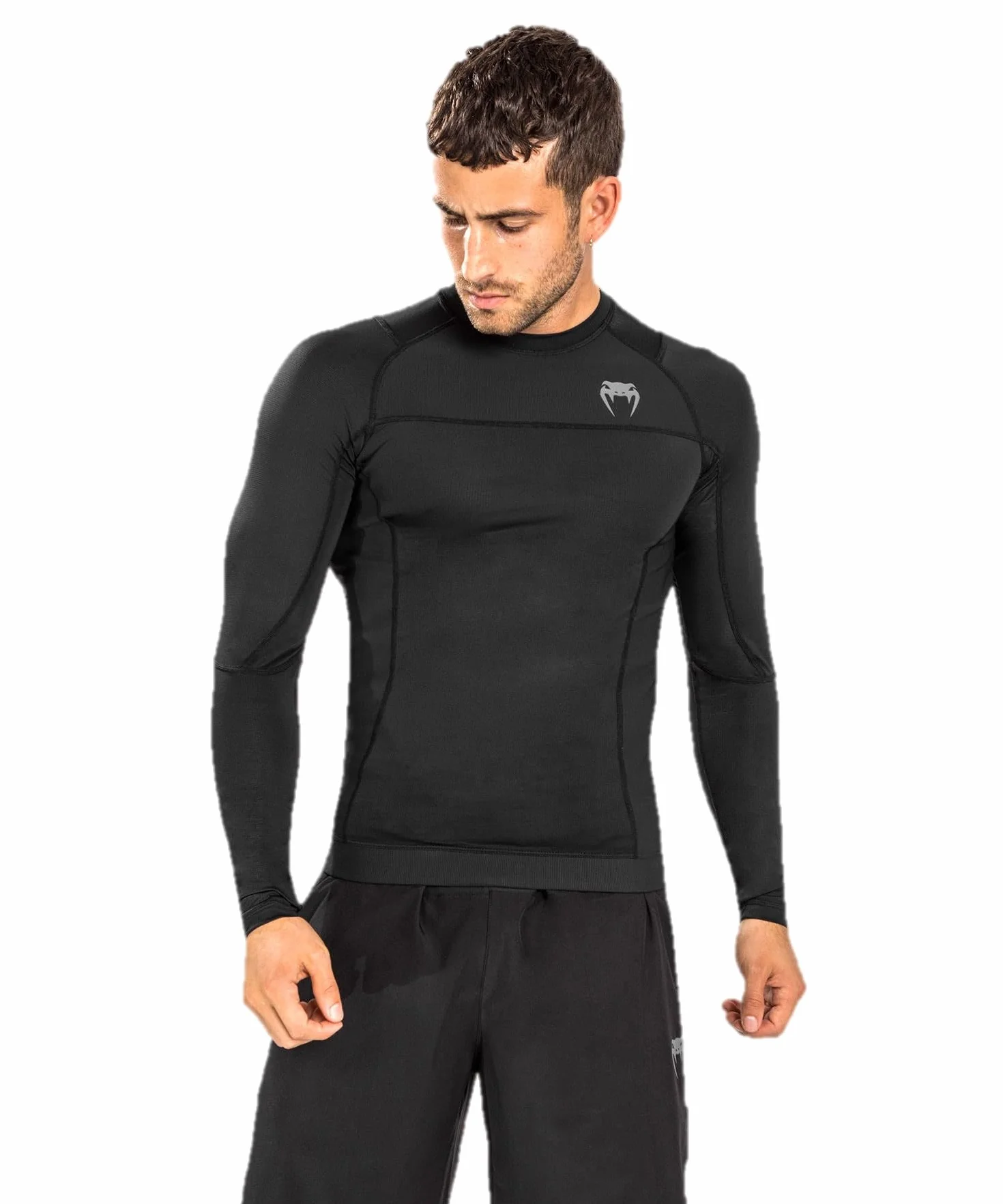 Venum Men's Standard G-Fit Air Rashguards Longsleeve-Black