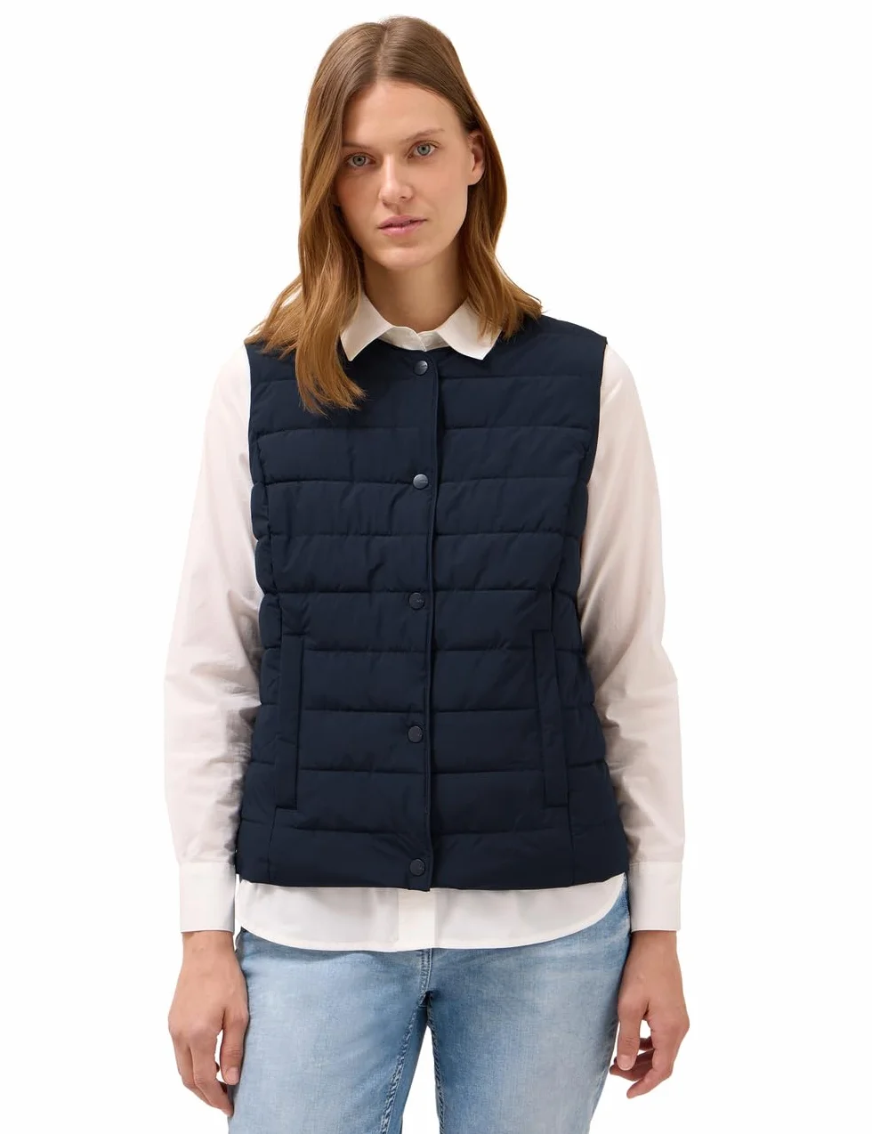 Cecil Kamizelka damska, Dark Navy Blue, M