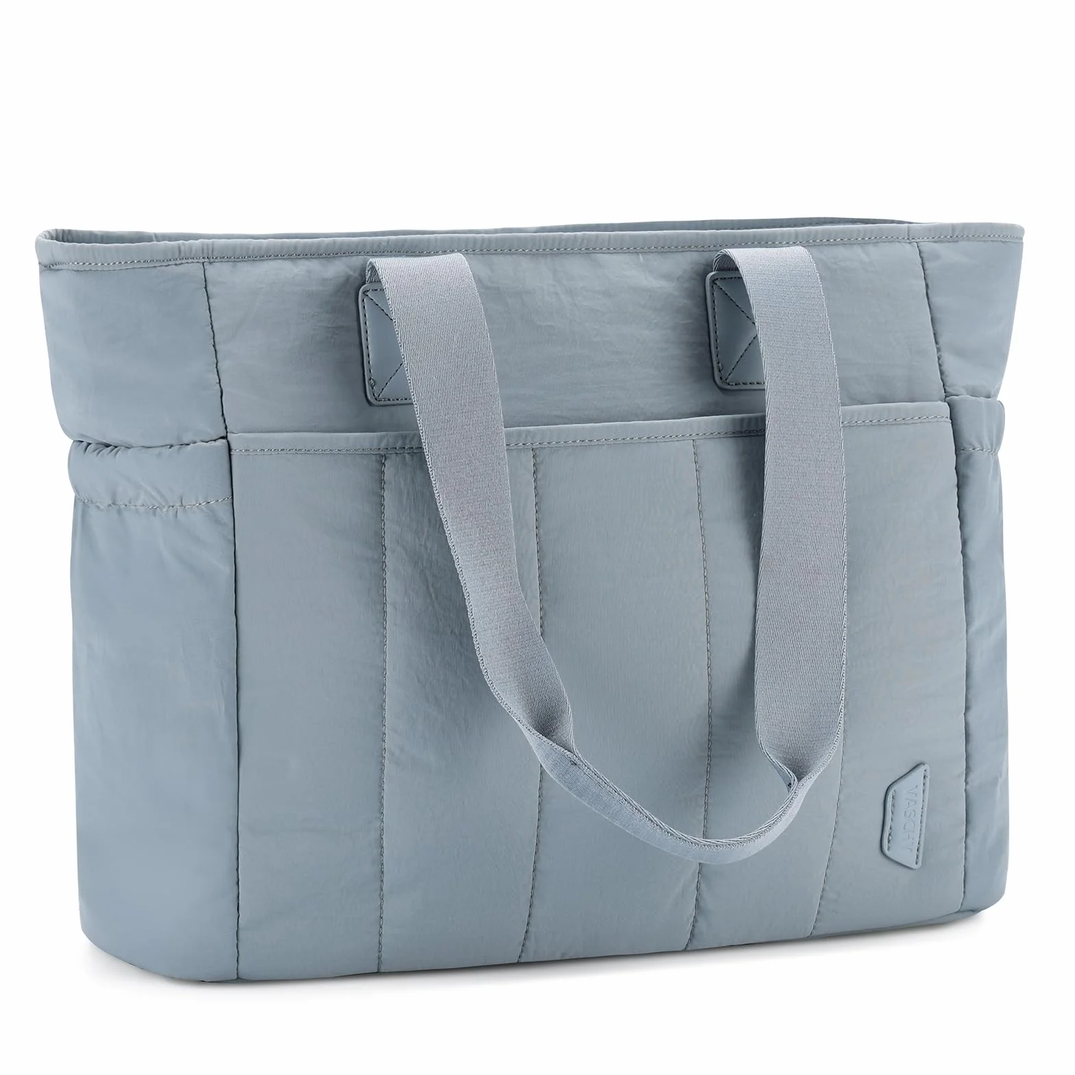VASCHY Puffer Tote Bag dla kobiet, pikowana torba na ramię z kieszenią na ramię