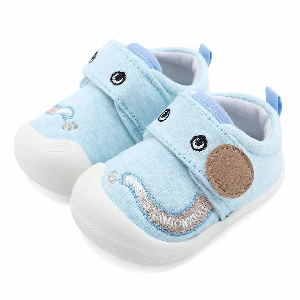 MASOCIO Unisex buty do chodzenia dla chłopców i dziewczynek, kreskówka, niemowlę, gumowe, antypoślizgowe buty do chodzenia
