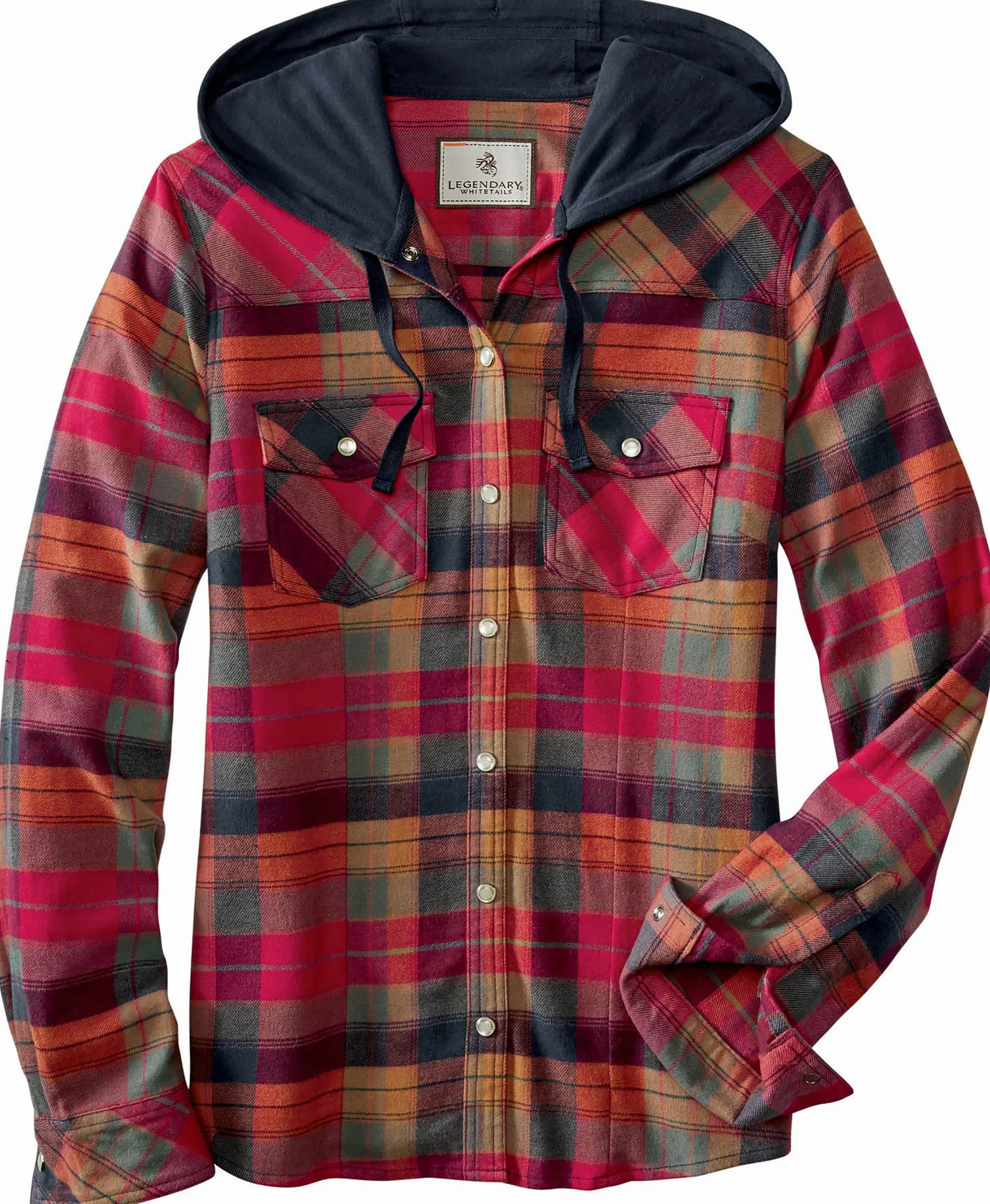 Legendary Whitetails Długi rękaw damski Lumber Jane Hooded Flannel
