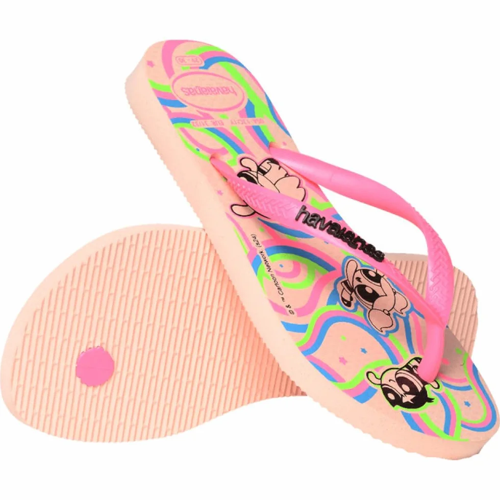 Havaianas Dziewczynki Kids Slim Powerpuff GirlsKlapki