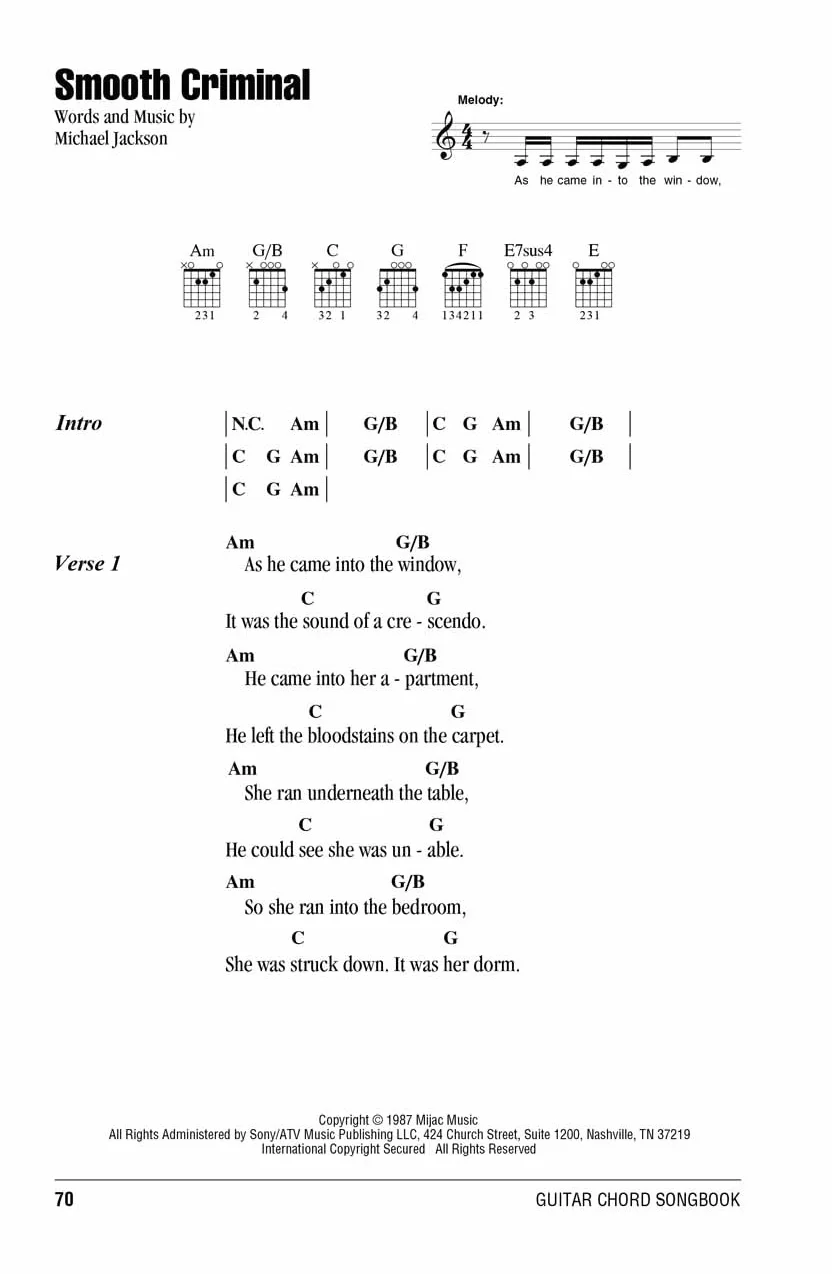 Michael jackson - guitar chord songbook - paroles et guitare - recueil - 27 chansons