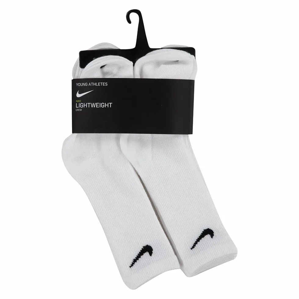 Nike Dzieci Colorful Pack Crew Skarpety White 5/7 lat