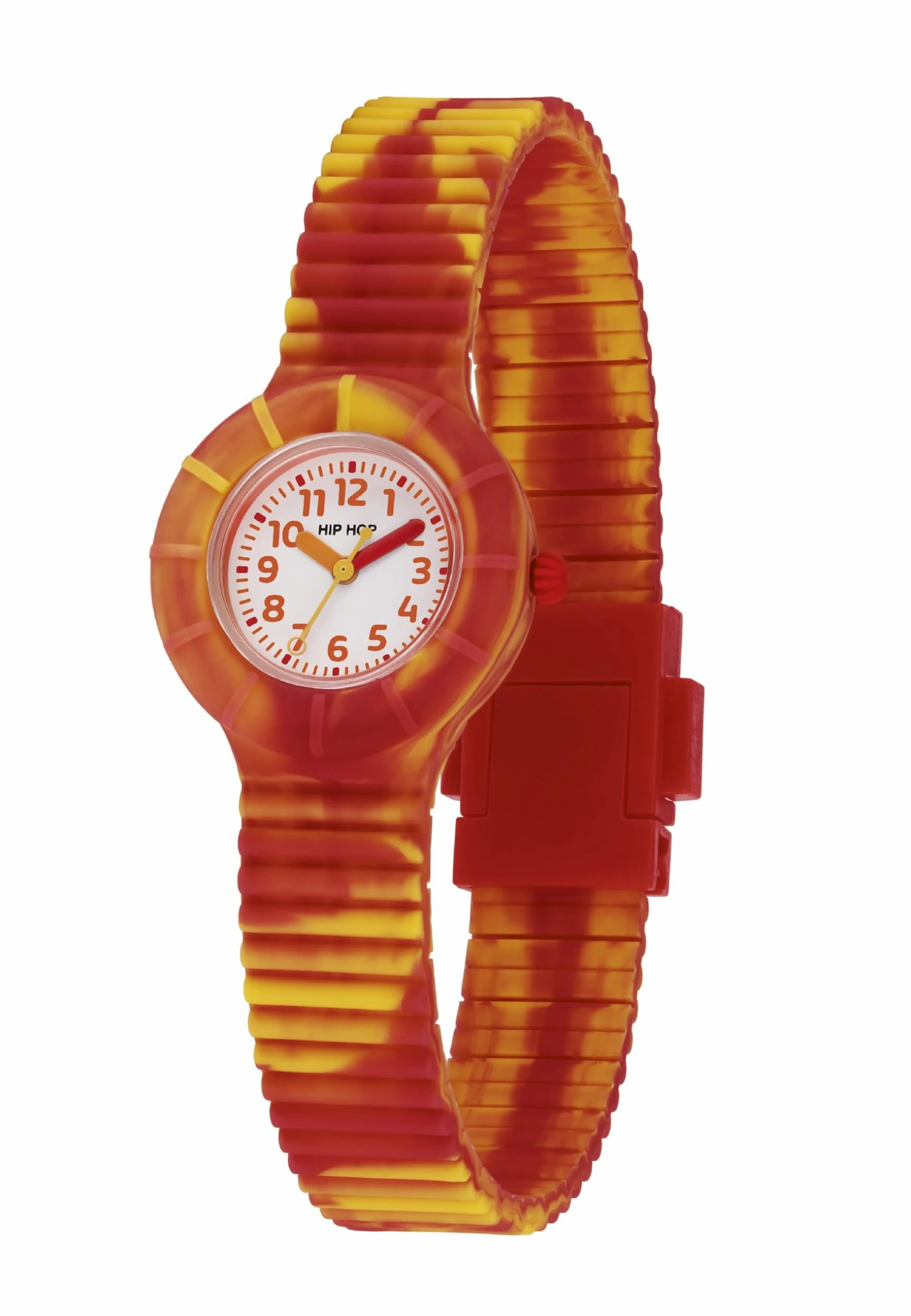 HIP HOP, Kolekcja dla dzieci, Pop It Girl zegarek z wymiennym silikonowym paskiem, żywe i trwałe kolory, koperta 28 mm, wodoodporny, regulowana długość 23,4 cm