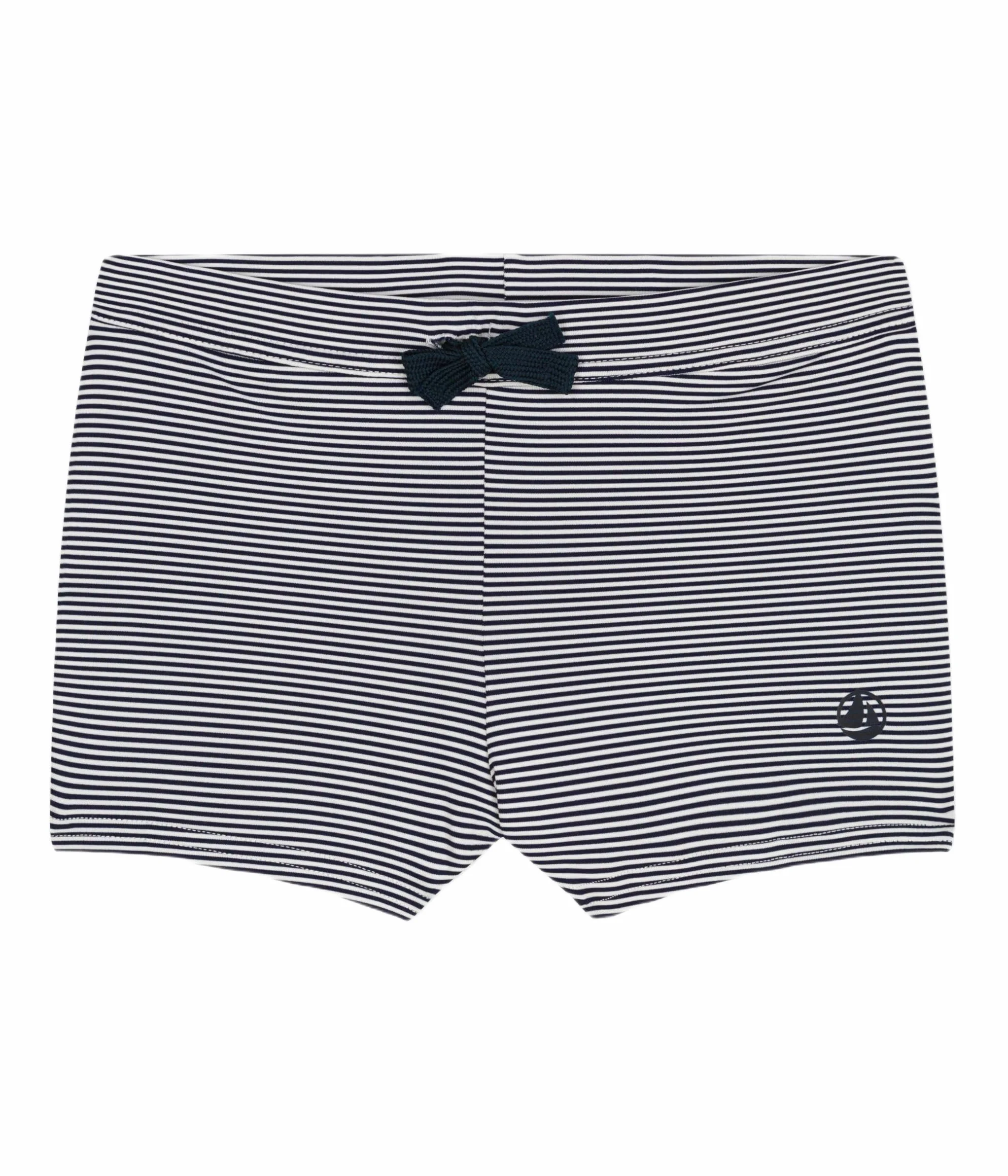 Petit Bateau Strój kąpielowy chłopięcy, Niebieski/biały, 12 ans