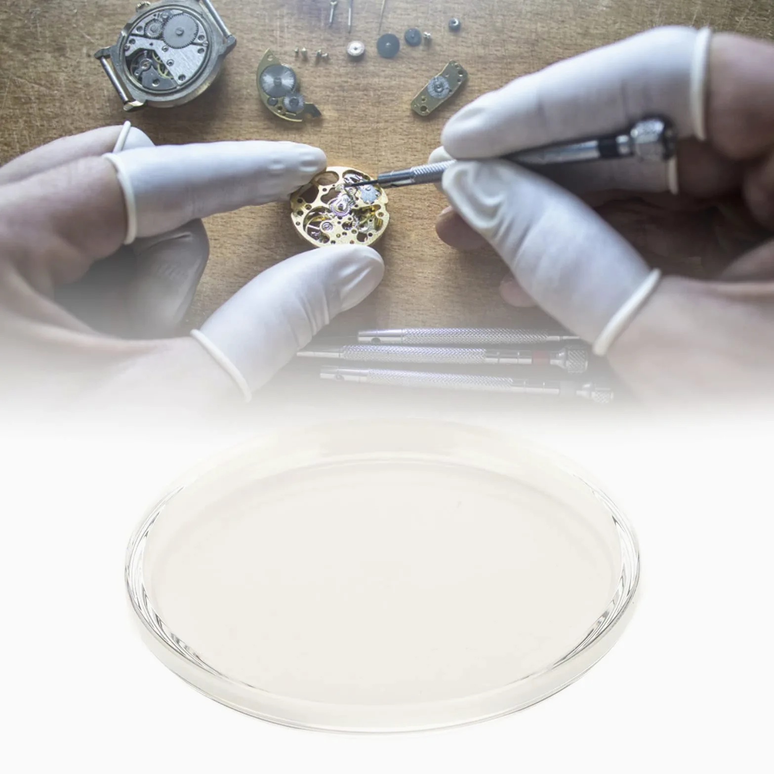 Wodoodporny Zegarek z Kryształowym Obiektywem 30 Mm do 33,5 Mm, Trwałe i łatwe Części Zamienne do Plastikowych Zegarków, materiał Akrylowy