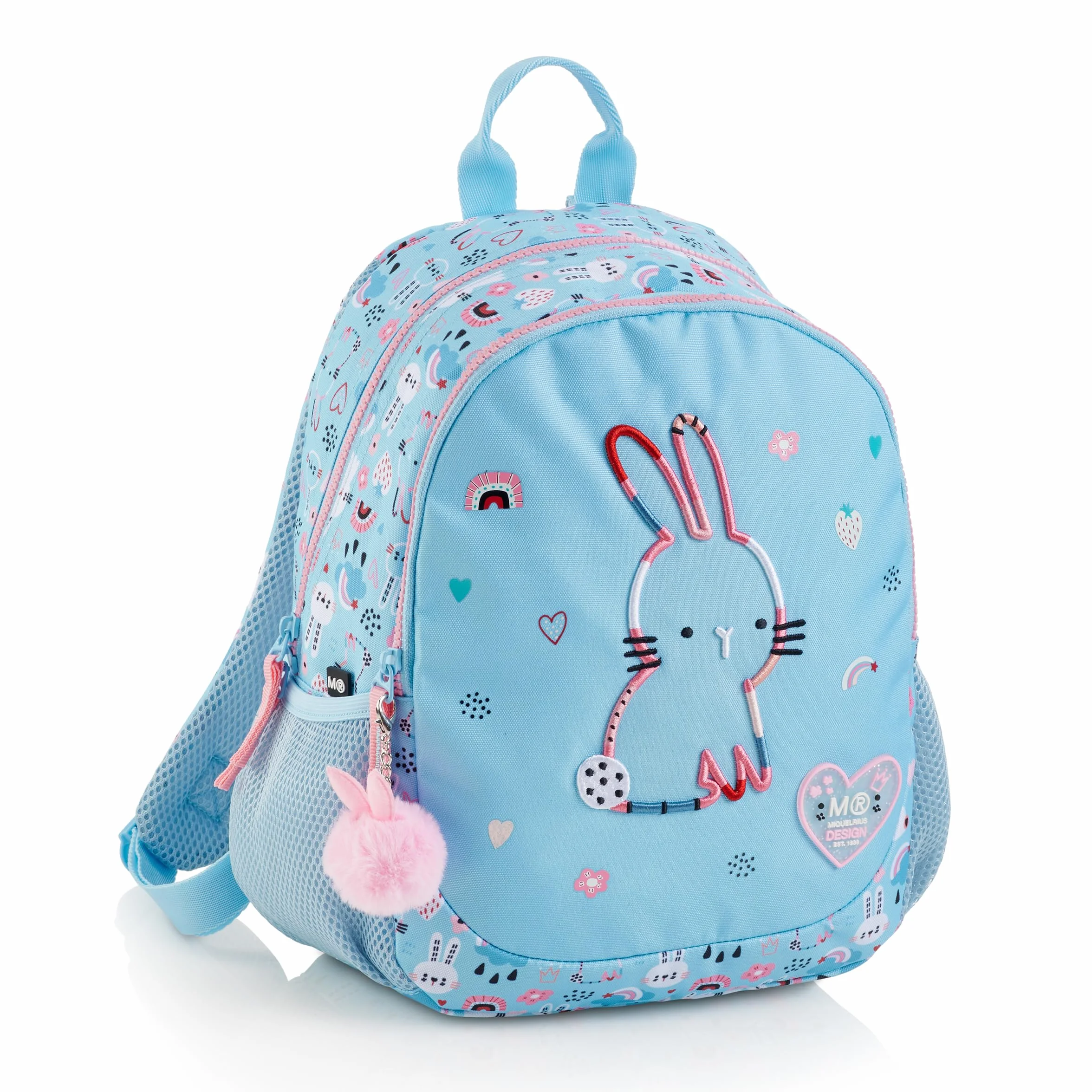 Miquelrius Bunny Bliss podwójny plecak z recyclingiem, unisex, niebieski, średni, Niebieski, M