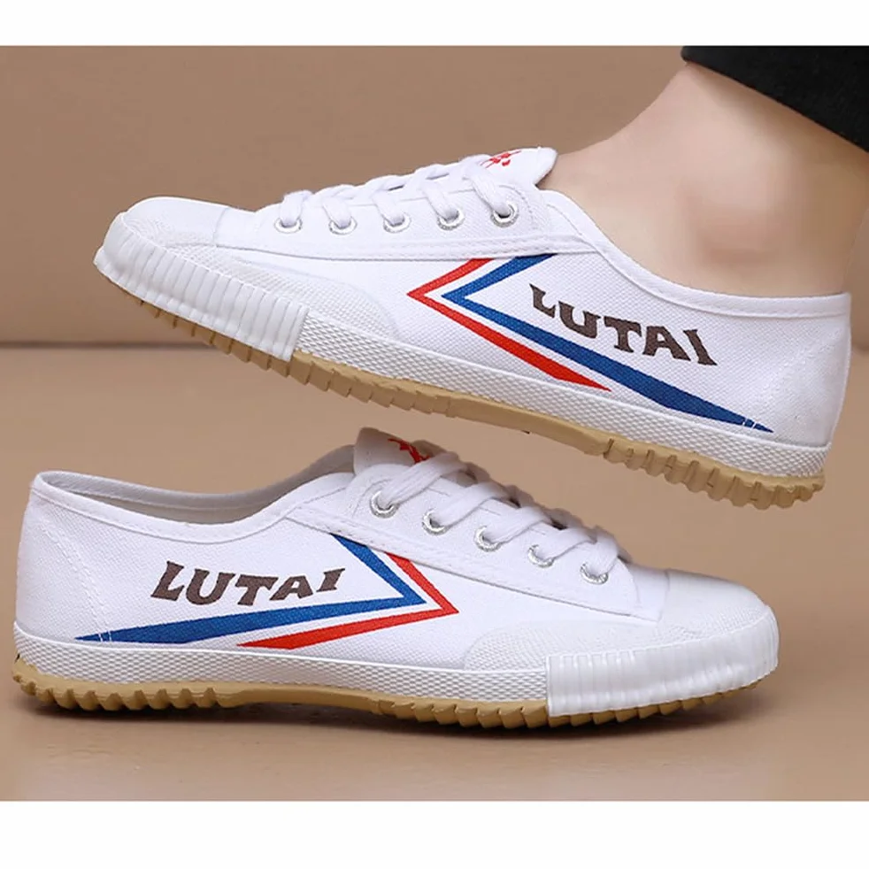 Buty do sztuk walki Unisex Tai-Chi Sneakers Shaolin Monk Buty do sztuk walki Moda Qigong Trainerss,White,40 EU