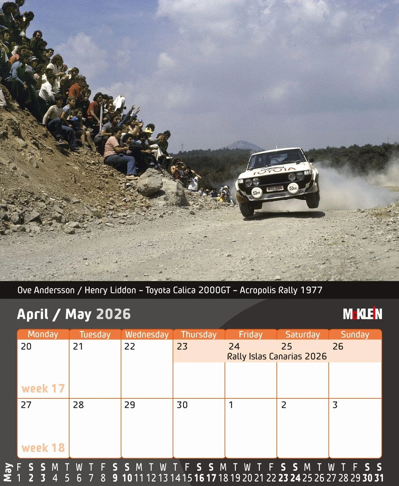 2026 Desktop Rally Calendar: History meets the Present