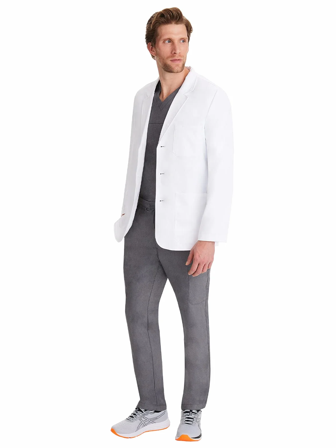 Uzdrawiające ręce kolekcja białego płaszcza 5150 męski Leo Lab Coat - biały - średni