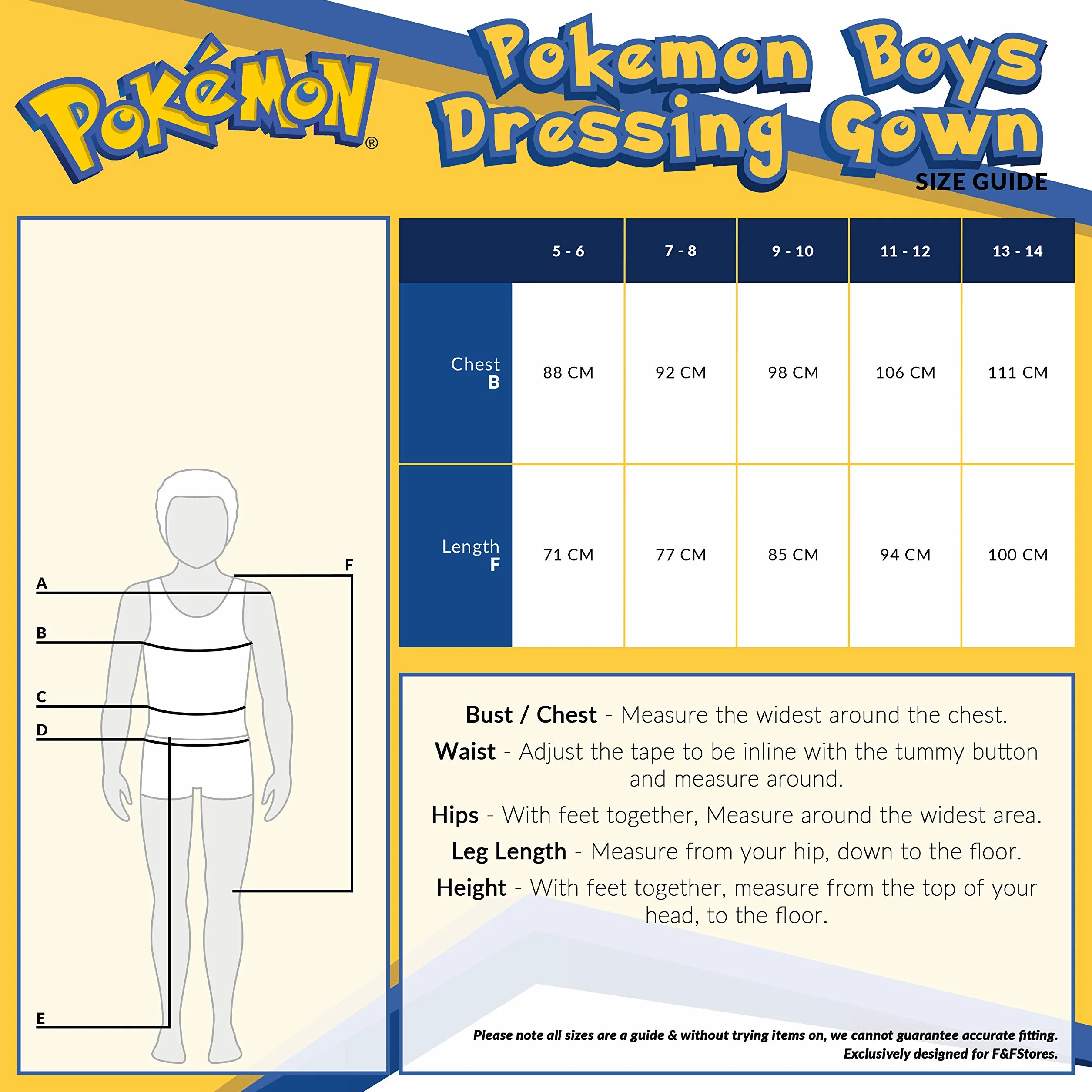 Pokemon szlafrok z kapturem, Pikachu 3D, miękki polarowy szlafrok dla dzieci, zabawne ubrania dla dzieci, dla chłopców lub dziewcząt, pomysł na prezent dla dzieci i nastolatków w wieku 4–14 lat