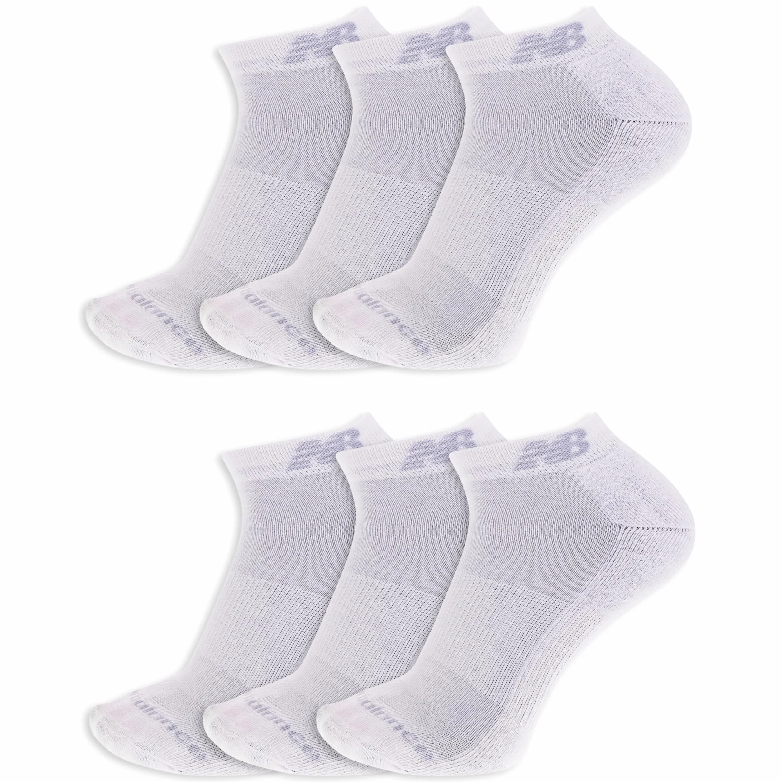 New Balance Low Cut 6 par Uniseks Performance Cushioned Low Cut Socks - 6 & 12 Pairs - Moisture Wicking