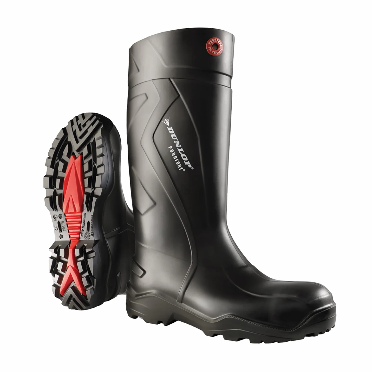 DUNLOP Uniseks Purofort +Kalosze ochronne, czarne