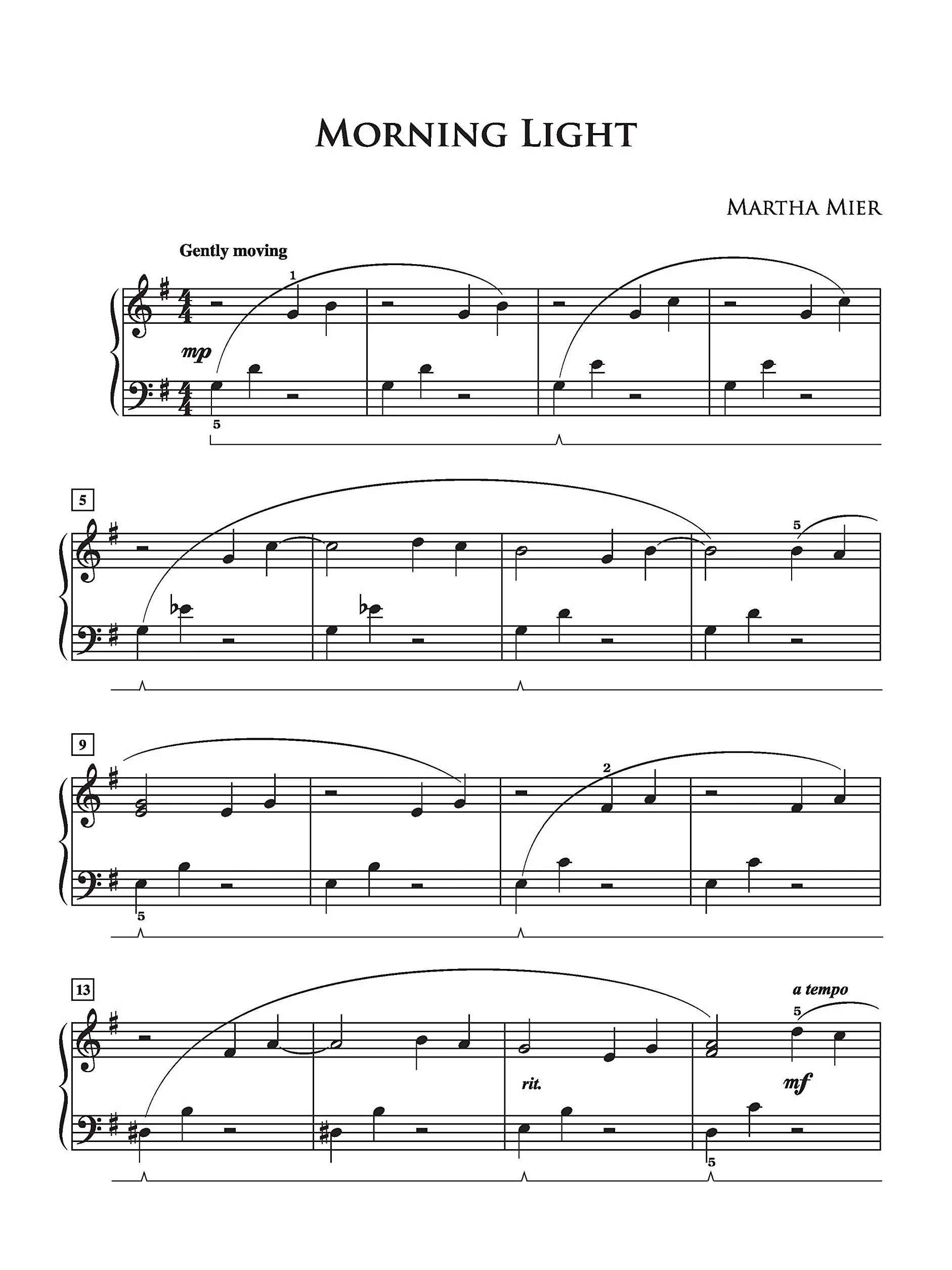 Mier martha romantic sketches piano book 1: 12 Delightful Solos in Romantic Style for the Early Intermediate Pianist
