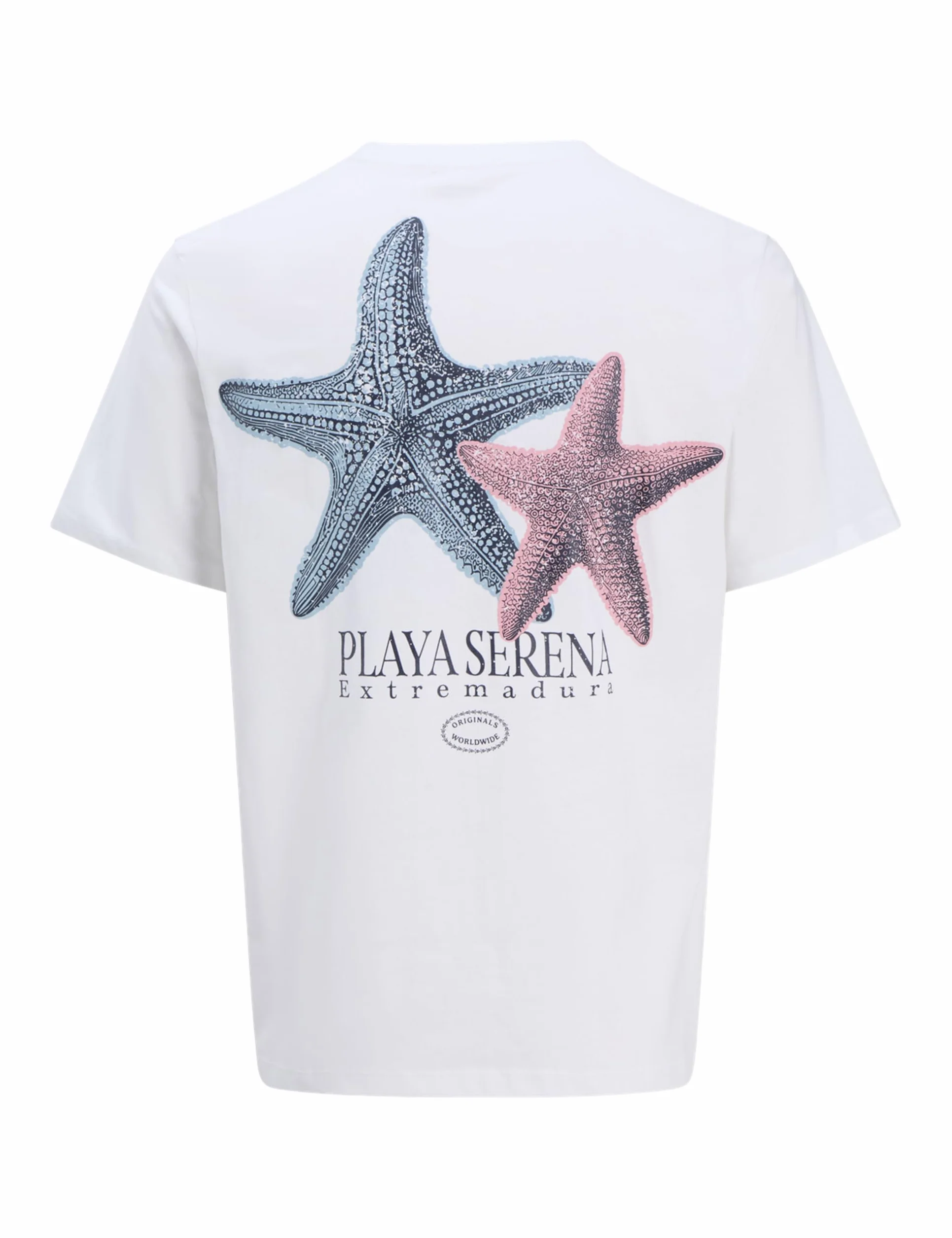 Jack & Jones Jorcanggu Illu Tee SS Crew Neck, Bright White, M