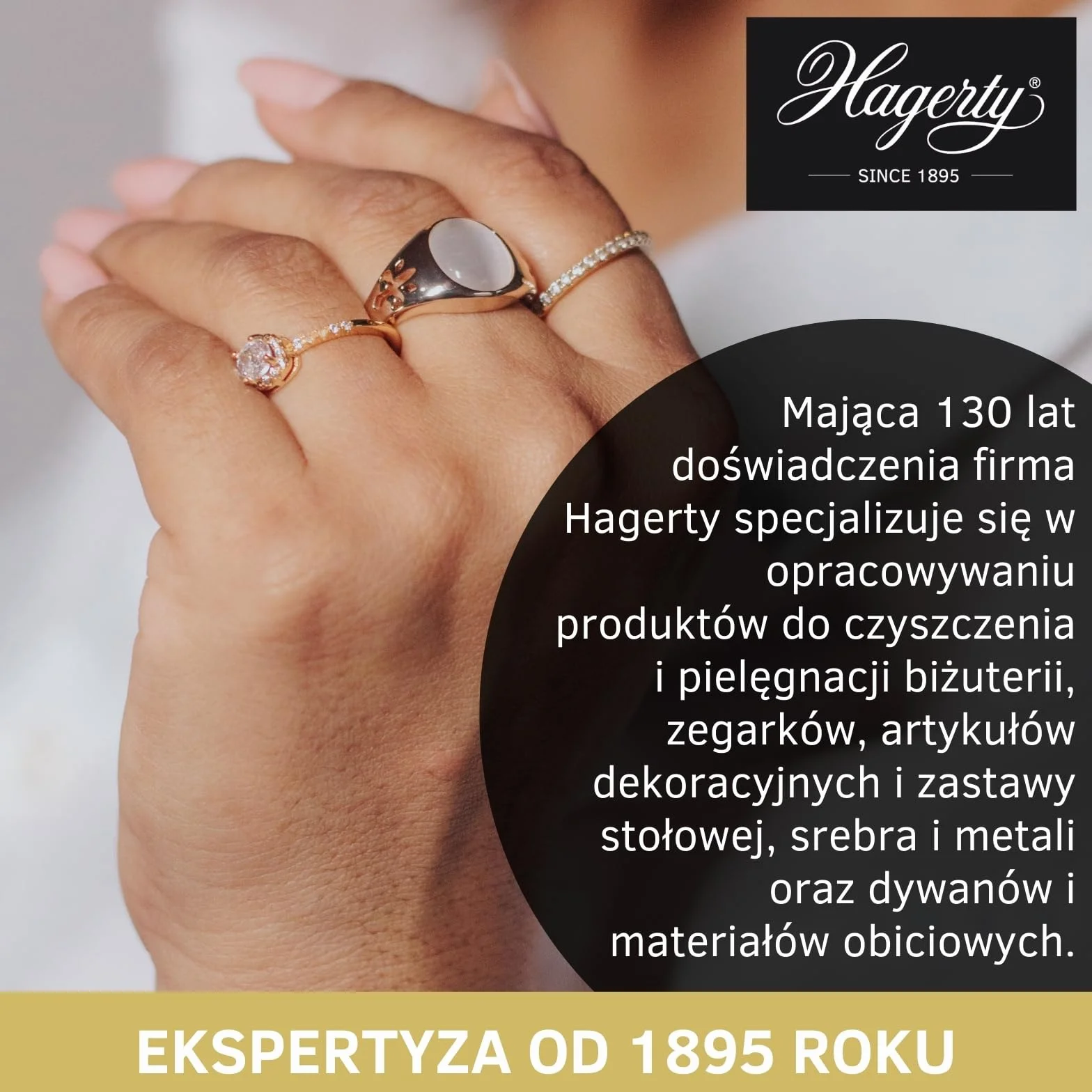 Hagerty Stainless Steel Cloth Ściereczka do czyszczenia stali szlachetnej 36 x 30 cm I Impregnowana ściereczka do polerowania zegarków ze 100% bawełny I Ściereczka pielęgnująca stal szlachetną