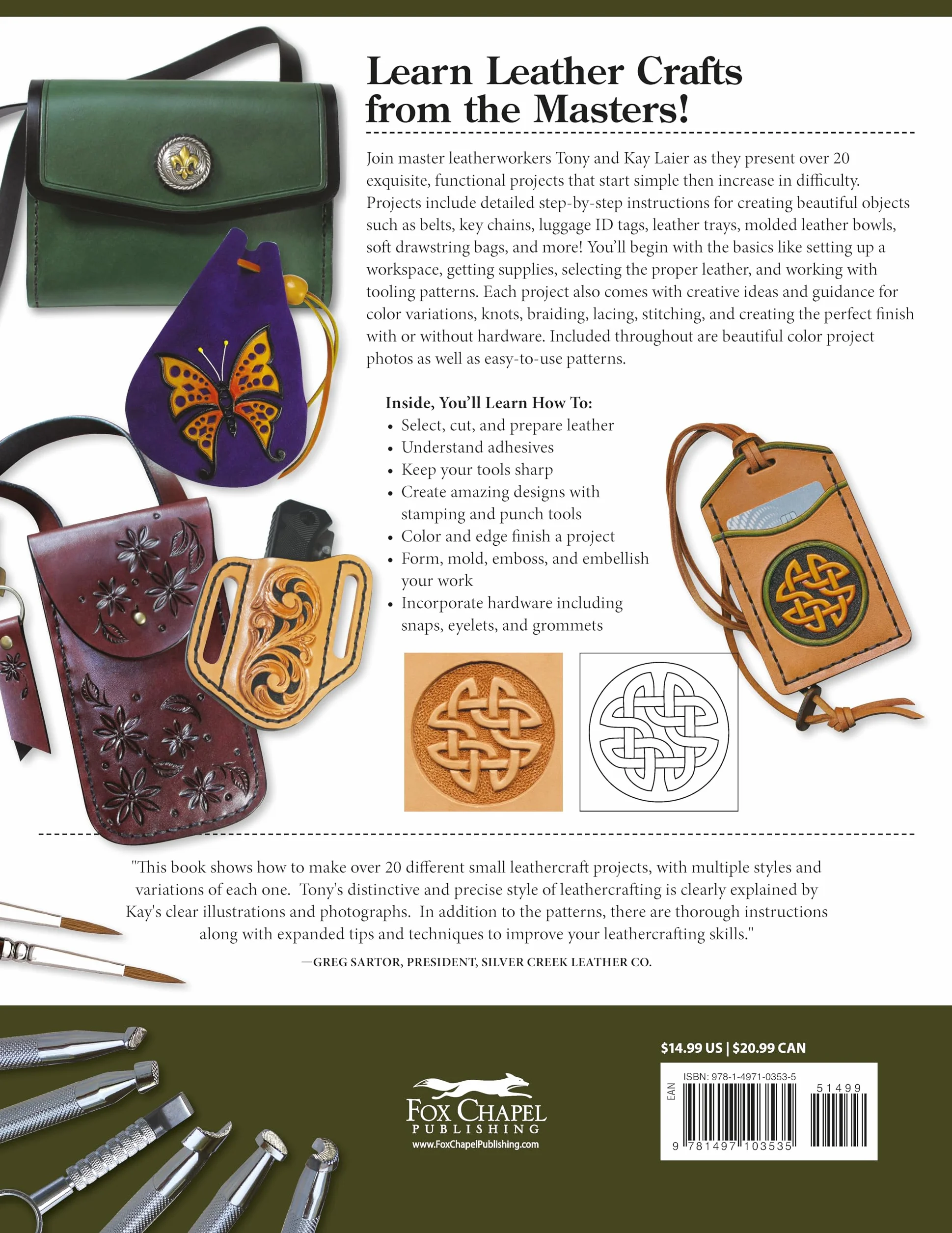 Projects in Leather: Techniques, Patterns, and Step-By-Step Instructions for Making Over 20 Projects with Endless Variations