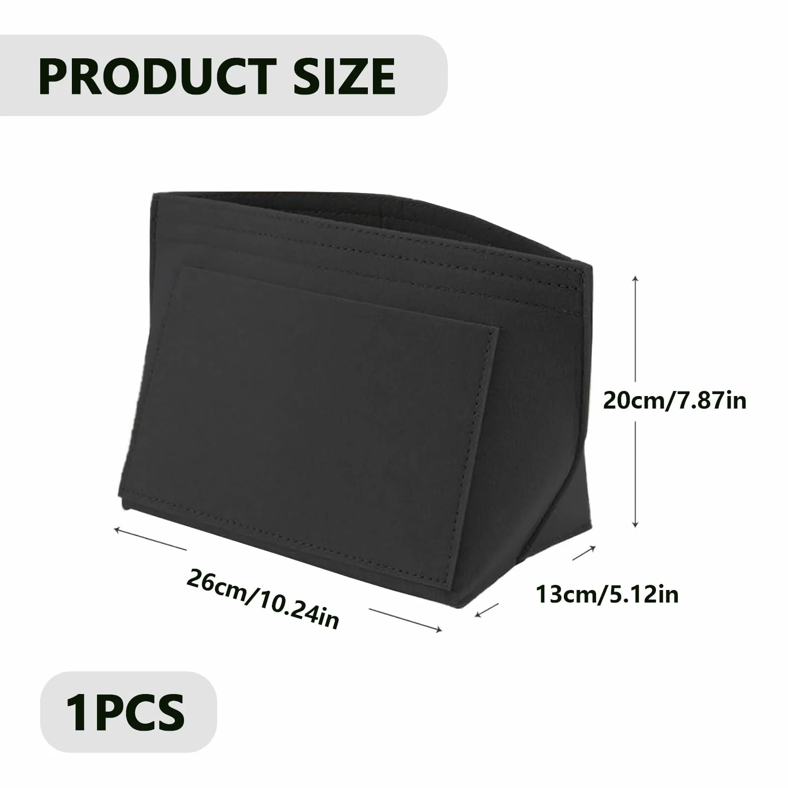 Organizer do torby, organizer Longchamp, organizer na torby, organizer na torby filcowe, z wieloma kieszeniami, składany organizer do Longchamp (czarny, 10 x 7,8 x 5,1 cala)