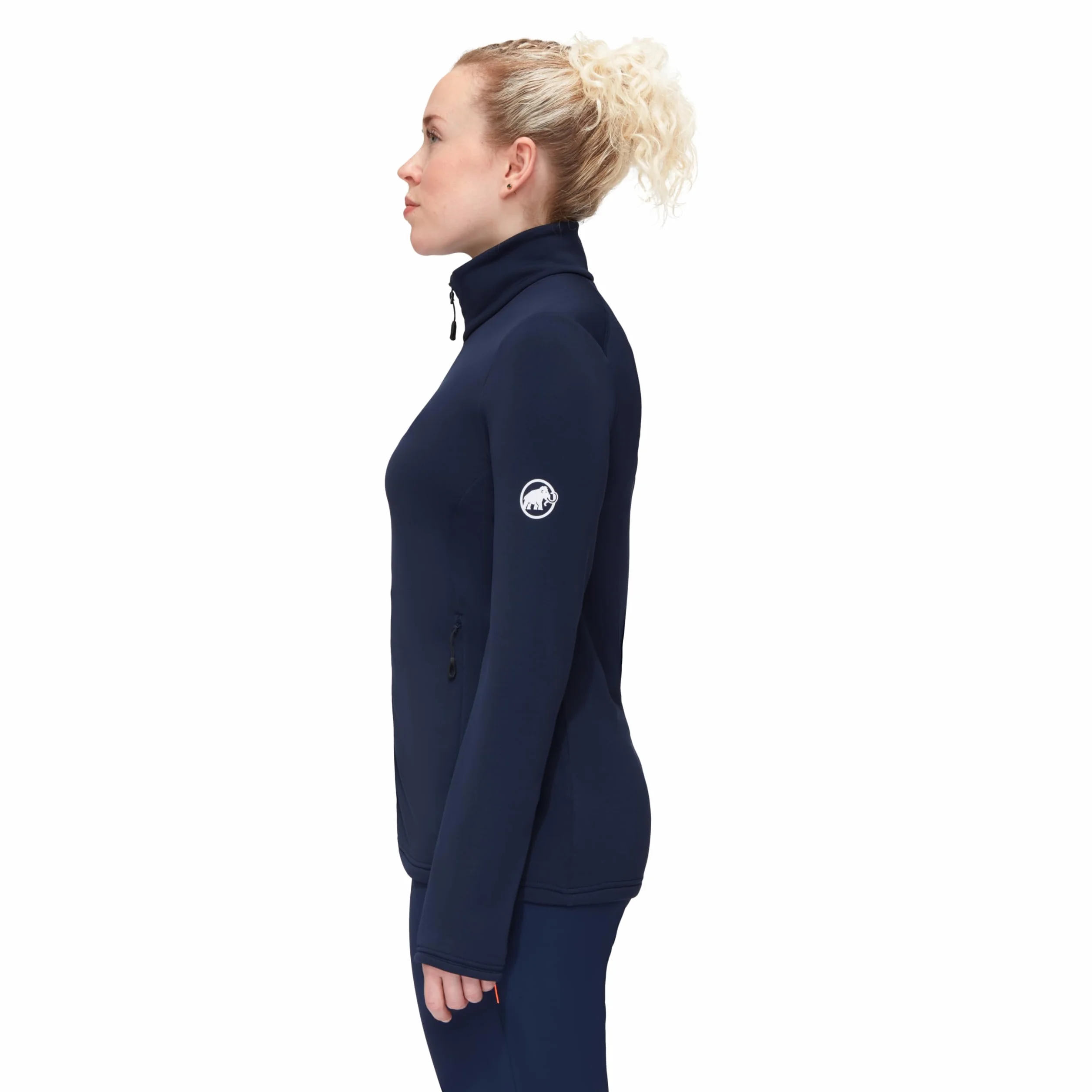 Mammut Aconcagua Light ML Jacket Women – Damska Lekka Bluza Polarowa | Outdoorowa Midlayer | Marine, Rozmiar M