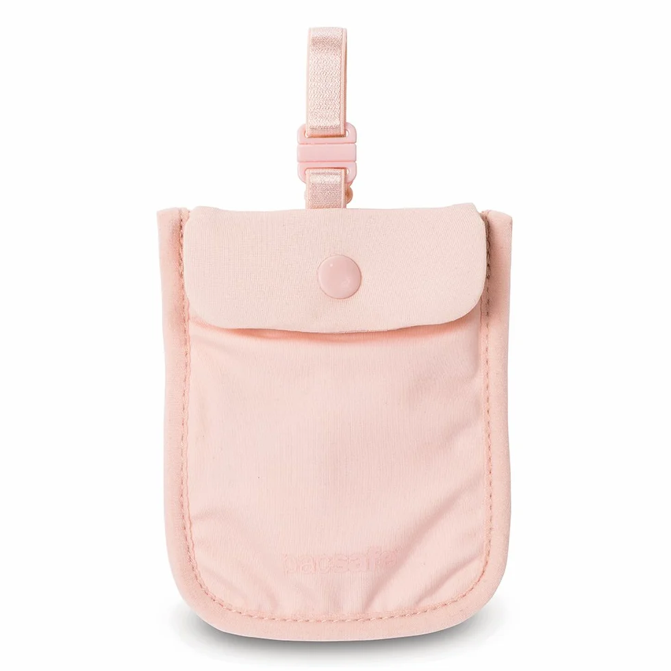 Pacsafe Coversafe S25 Anti-Theft Secret pokrowiec na biustonosz, Różowa orchidea, 9 cm, Płócienna i plażowa torba na ramię