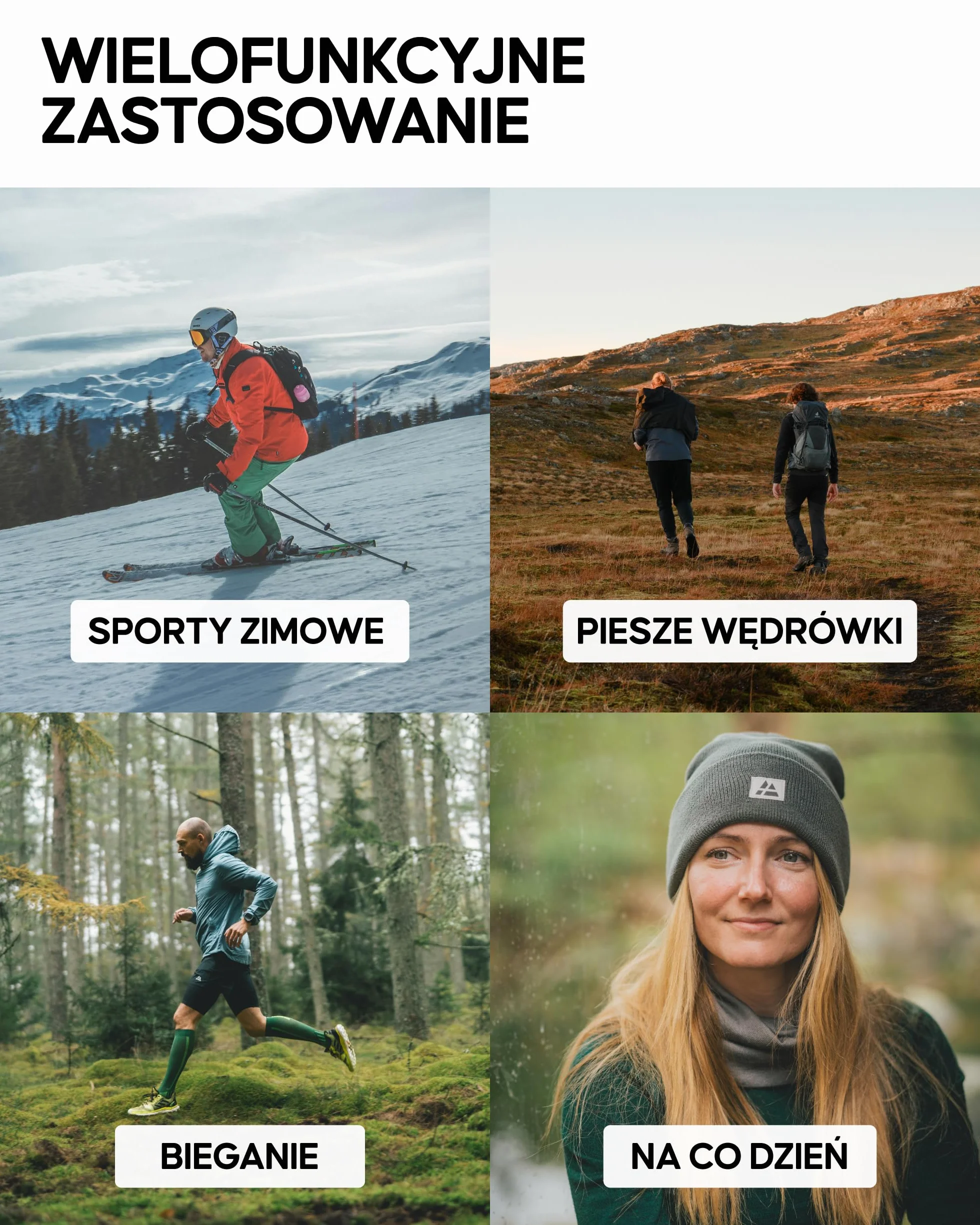 DANISH ENDURANCE Wielofunkcyjna Kominiarka, Ocieplacz na Szyję dla Mężczyzn i Kobiet, Wełna Merino, Kominiarka, Maska na Twarz, Unisex