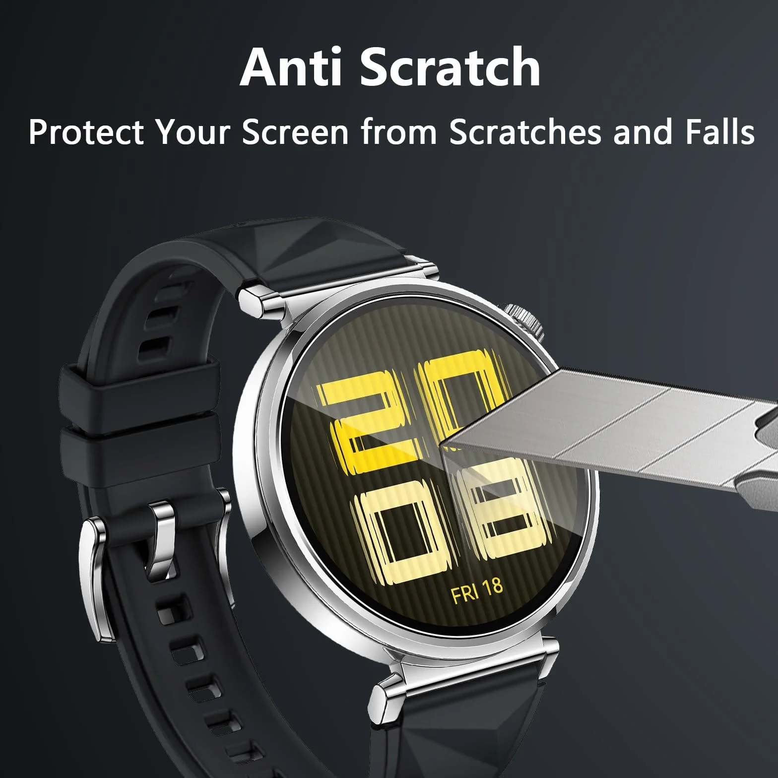 Folia ochronna do Huawei Watch GT5 41 mm do szkła pancernego, 3 sztuki folii ze szkła hartowanego, folia ochronna na wyświetlacz odporna na zarysowania do Huawei GT 5 41 mm, ultra cienka