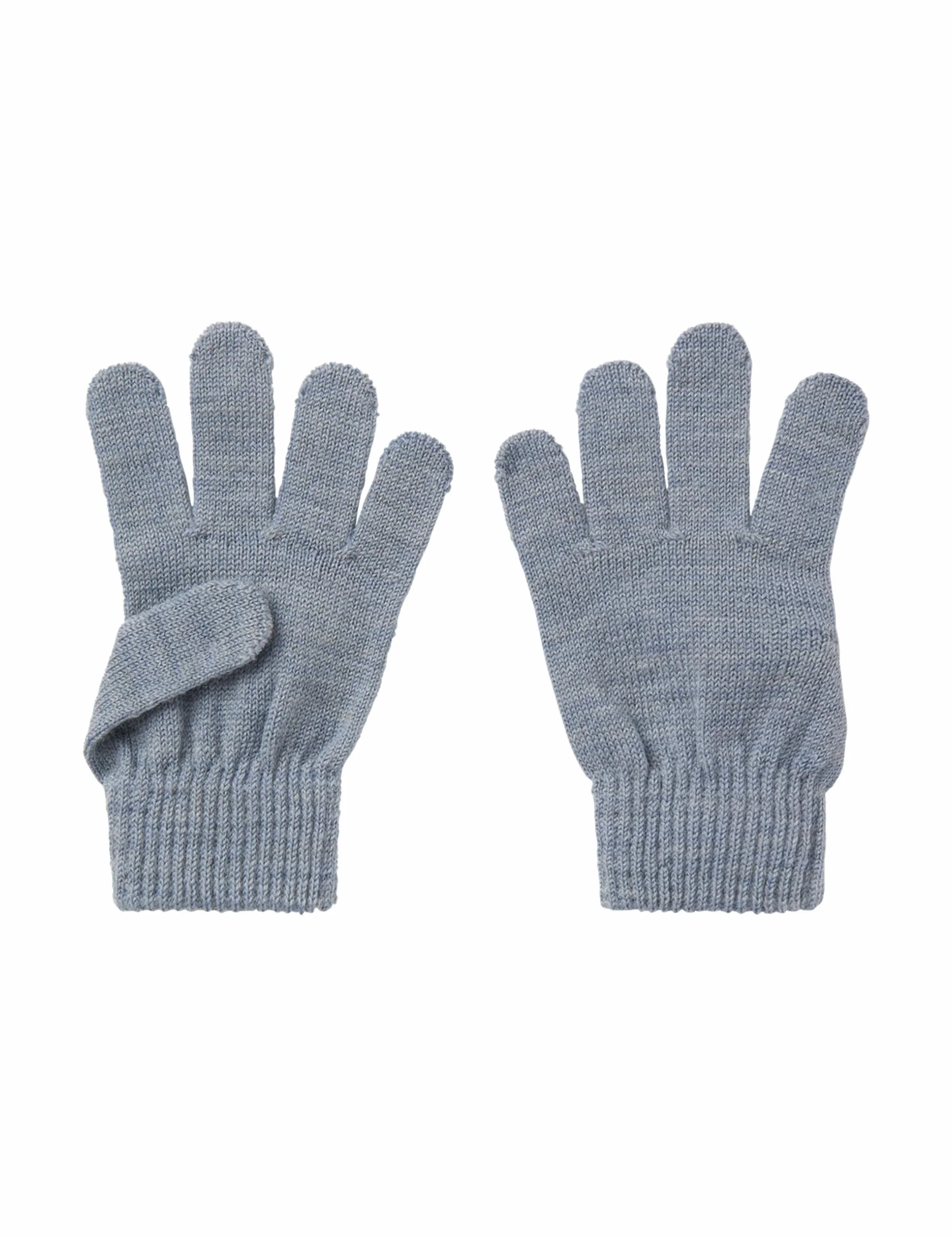 NAME IT Nkmwholla rękawice chłopięce Wool Gloves, szary, 7