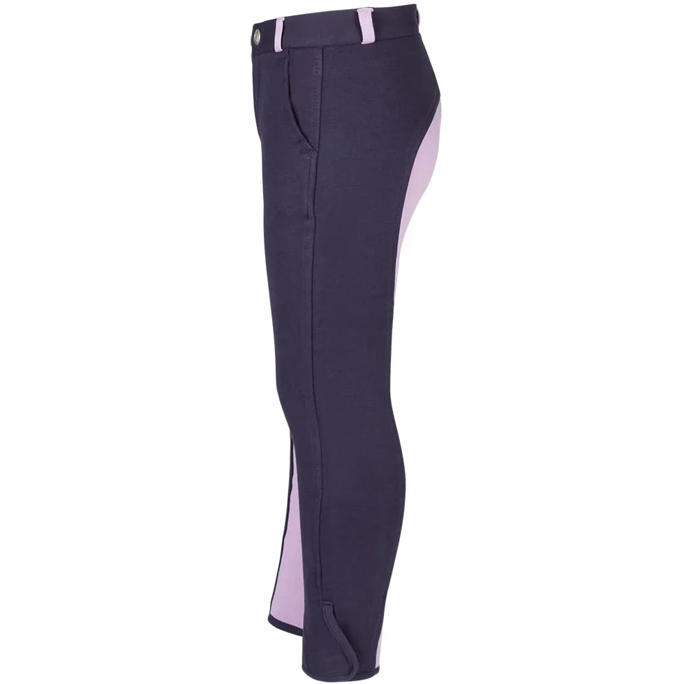 PFIFF Bryczesy dziecięce Elisa, wkładka z materiału, modny dwukolorowy wygląd, super miękkie, 134, Blau (Blue/Purple)