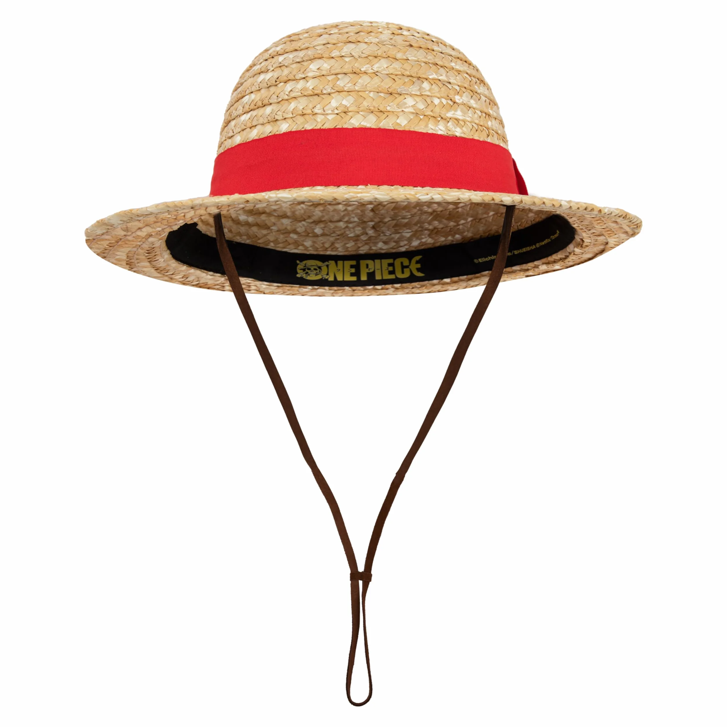 Cinereplicas One Piece - Luffy Słomkowy Kapelusz 58-61 cm - Oficjalna Licencja, Czerwony i jasnożółty, rozmiar uniwersalny