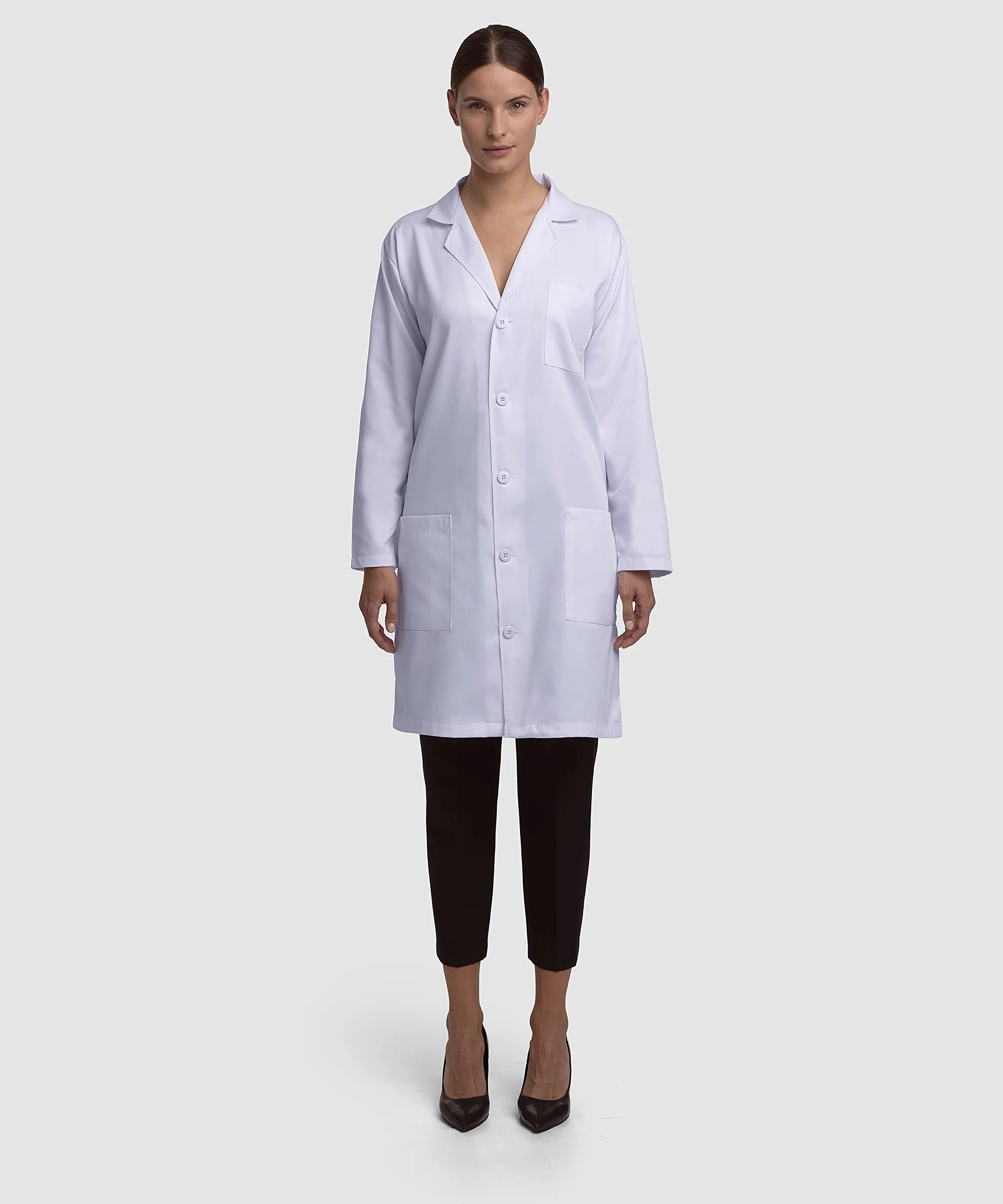 Płaszcz laboratoryjny, unisex, męski i damski, długość 102 cm, biały