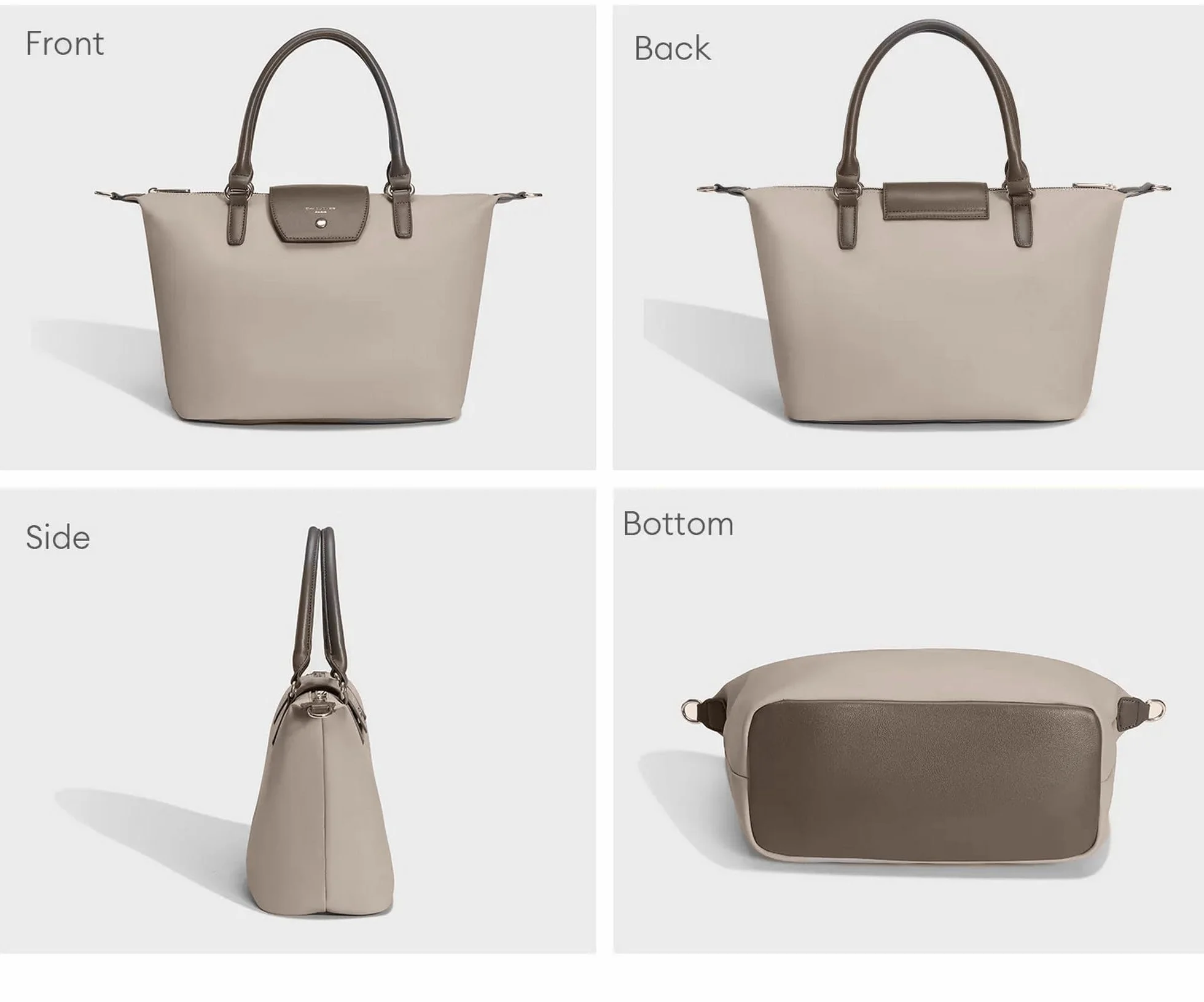 David Jones - Damska torba nylonowa - Torba na zakupy Miękka torba na zakupy o dużej pojemności - Zakupy Noszone ramię Pasek na ramię - Elegancka praca Miasto Podróże Moda Oryginalny Trend