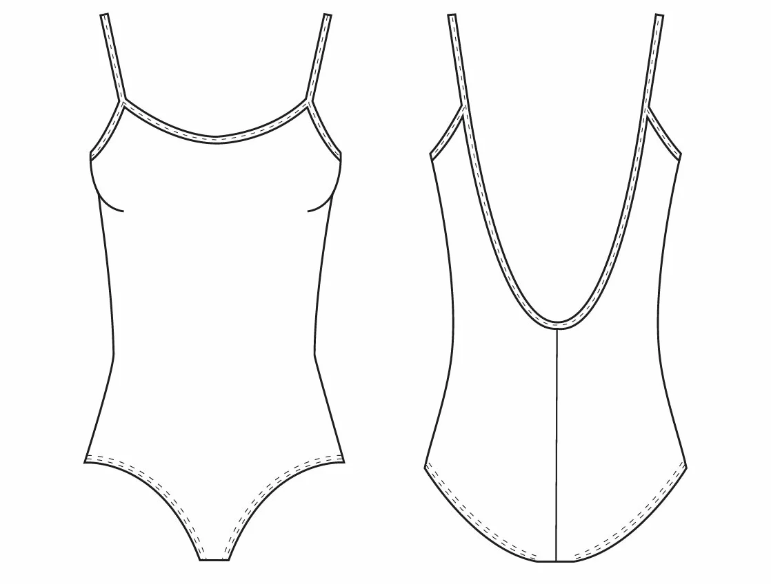 Bloch Dance damski trykot Sissone V-Back Camisole