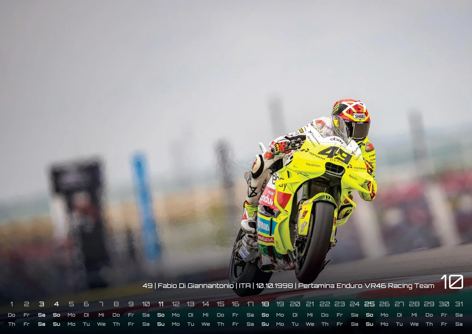 Motorrad Grand Prix 2026 - Kalender | MotoGP DIN A3: Der Wandkalender für alle Zweirad-Verrückten und Fans der MotoGP für das Jahr 2026 im Format DIN A3 (ca. 42 x 30 cm)!